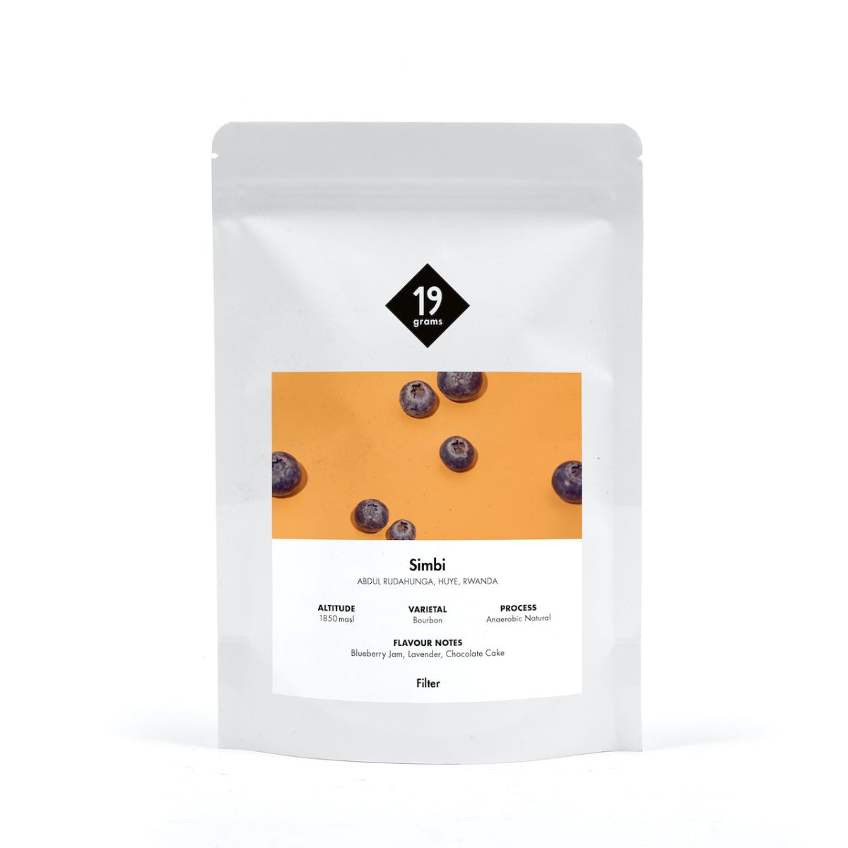 Simbi Anaerobic Natural - Rwanda Filter by 19grams Coffee