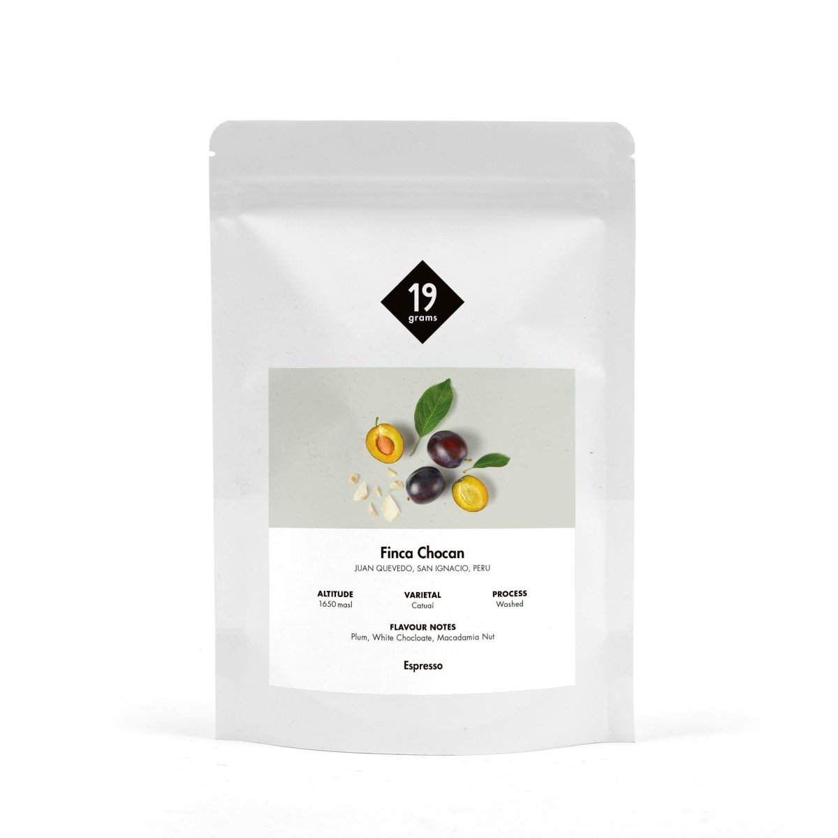 Finca Chocan - Peru Espresso by 19grams Coffee