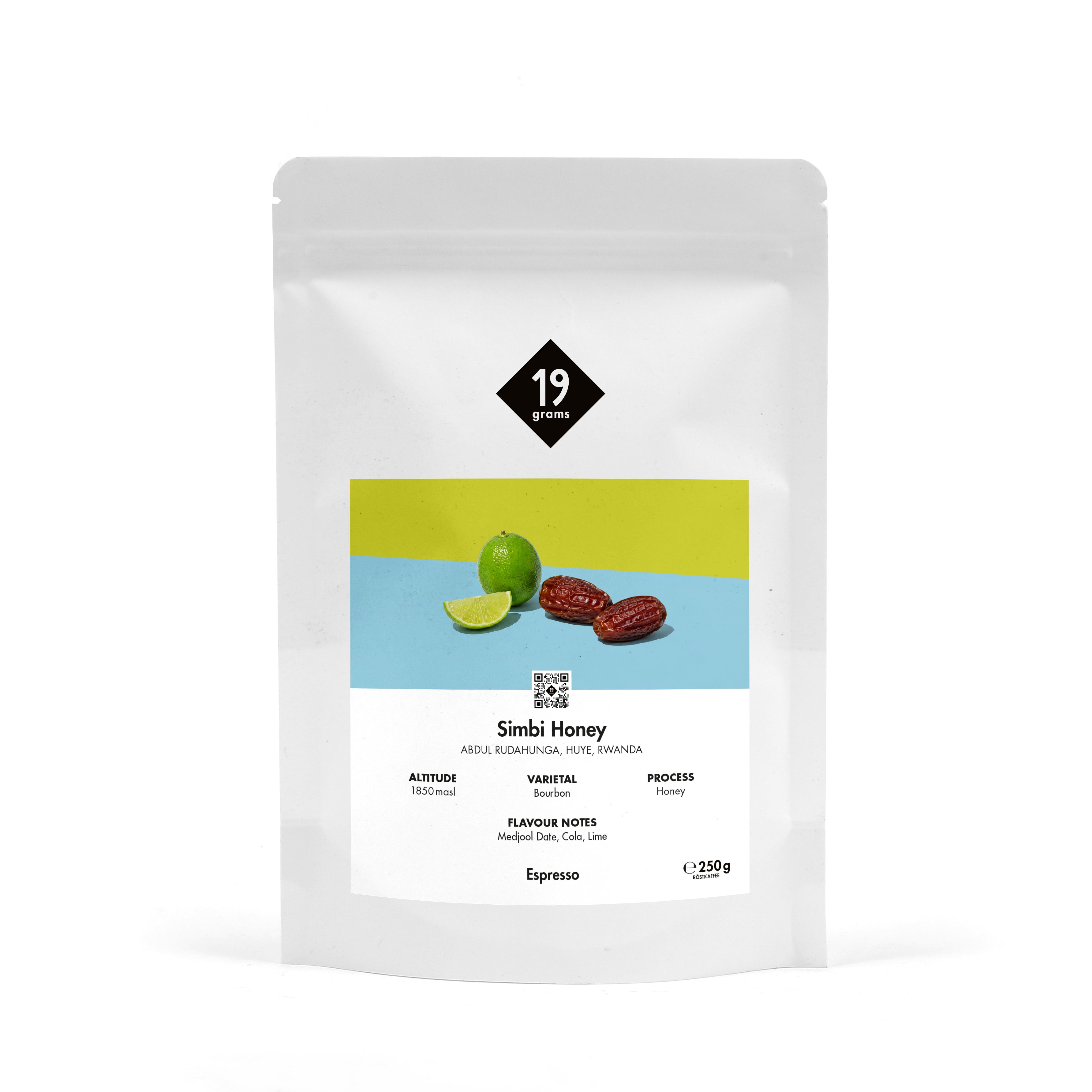 Simbi Honey - Rwanda Espresso by 19grams Coffee