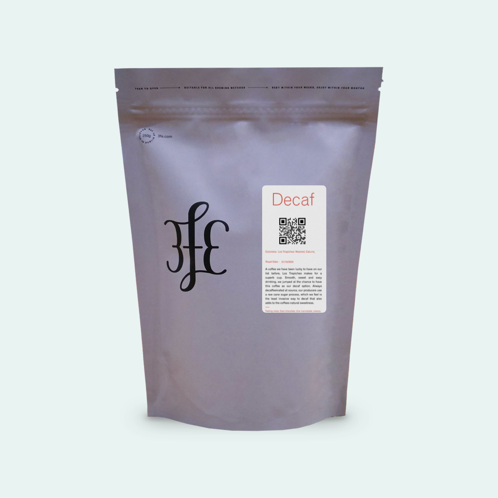 DECAF Colombia - La Serrania: Washed, Caturra by 3FE
