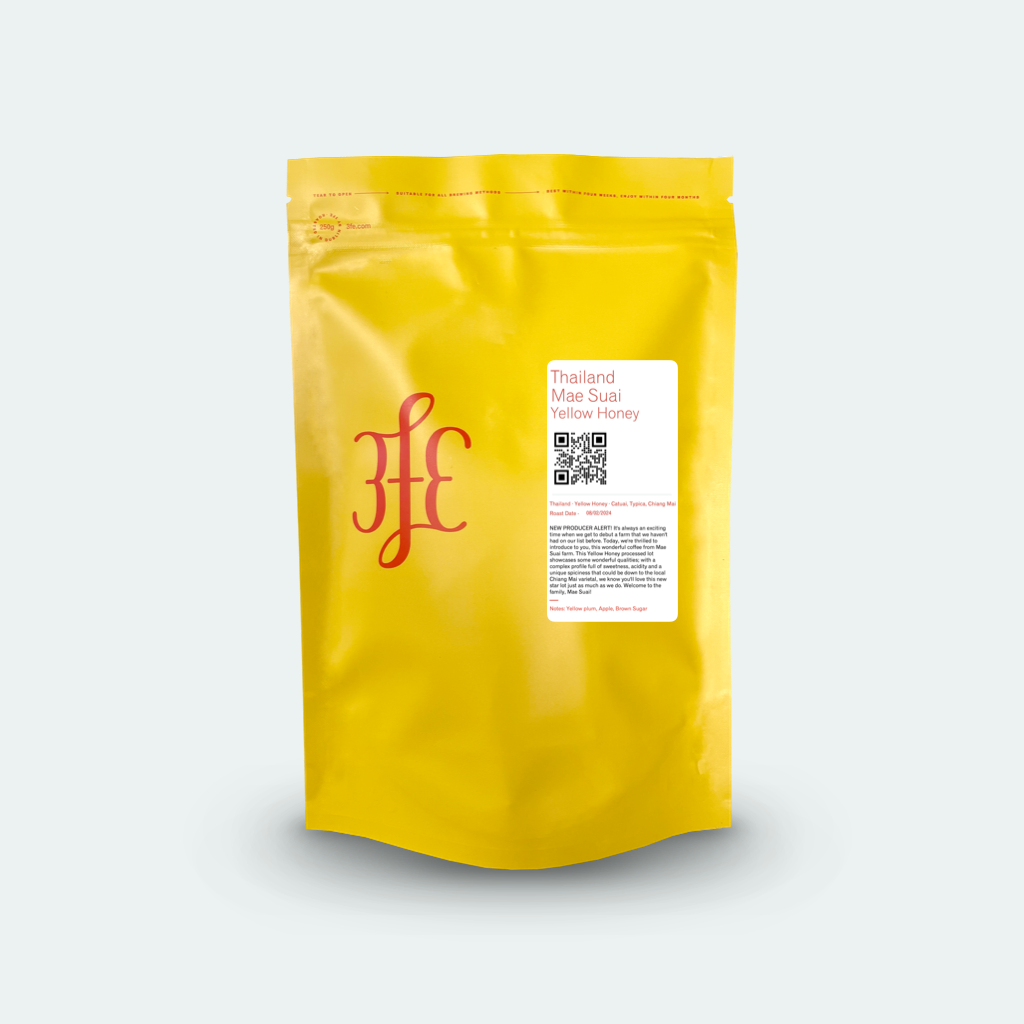 Thailand - Mae Suai: Yellow honey, Catuai, Typica and…
