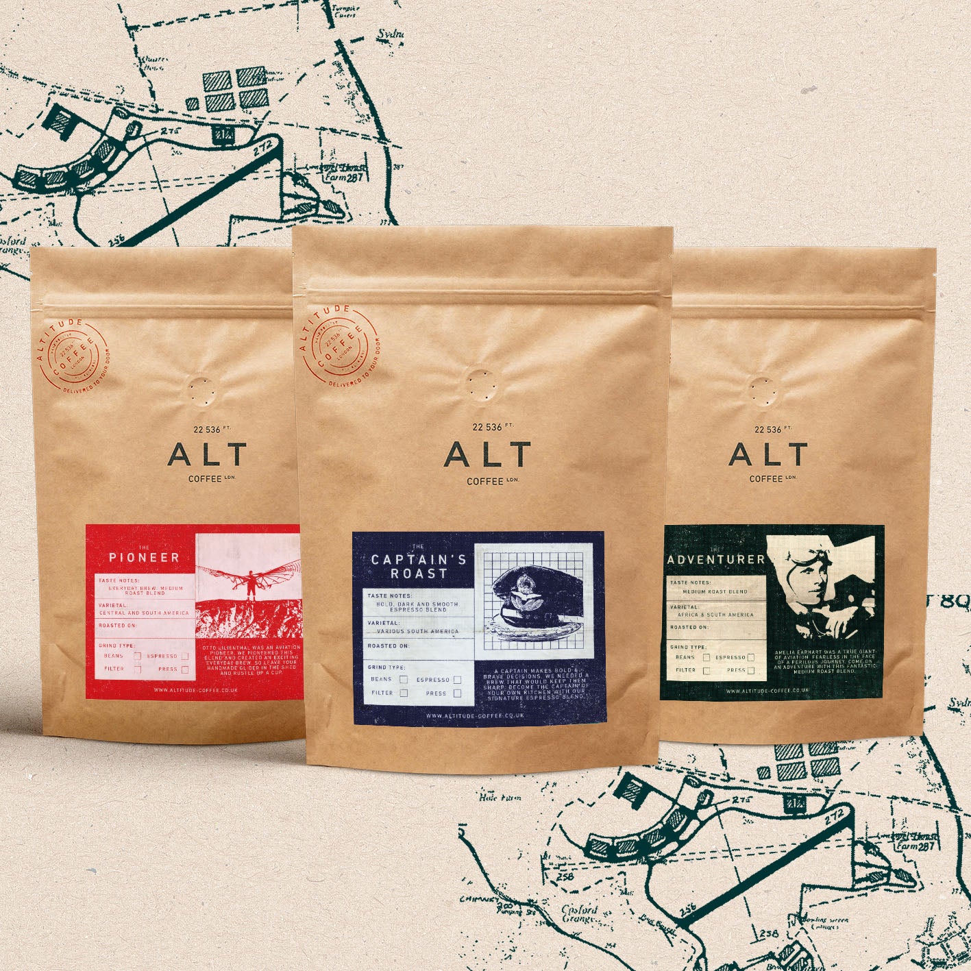 Award Winning Blends Triple Pack by Altitude Coffee London