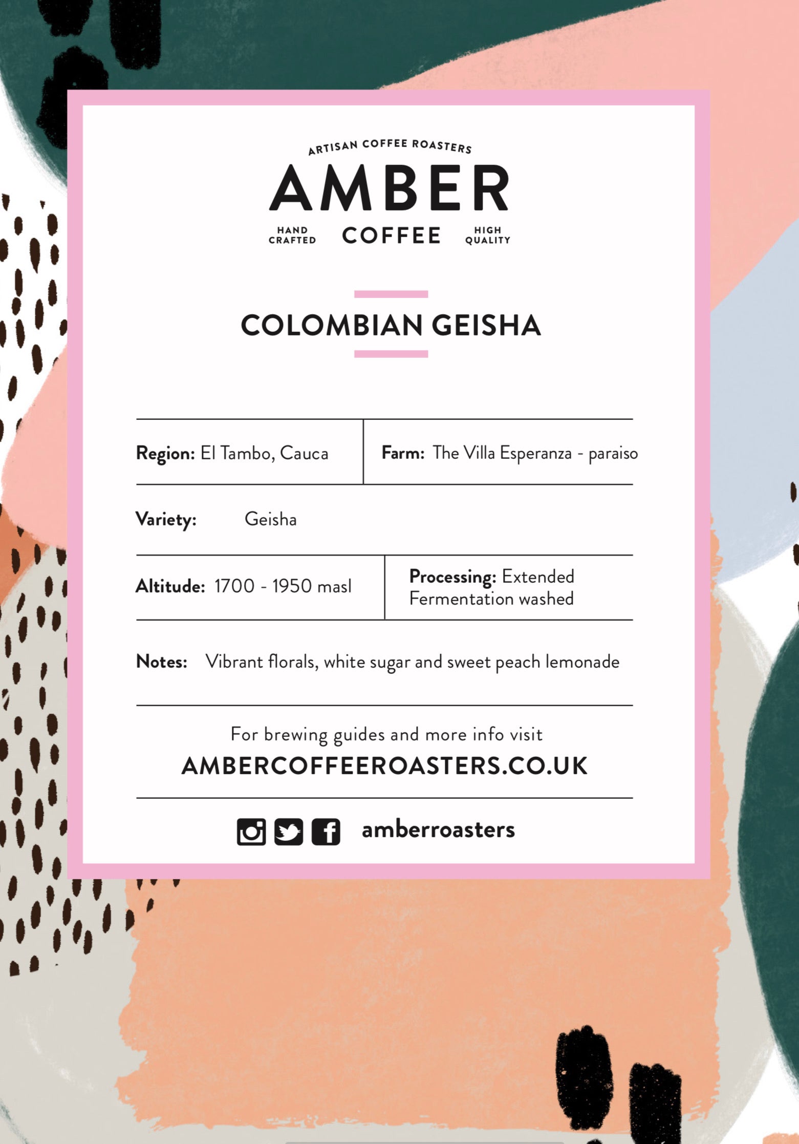 COLOMBIAN DIEGO SAMUEL BERMUDEZ GEISHA COFFEE (FREE…
