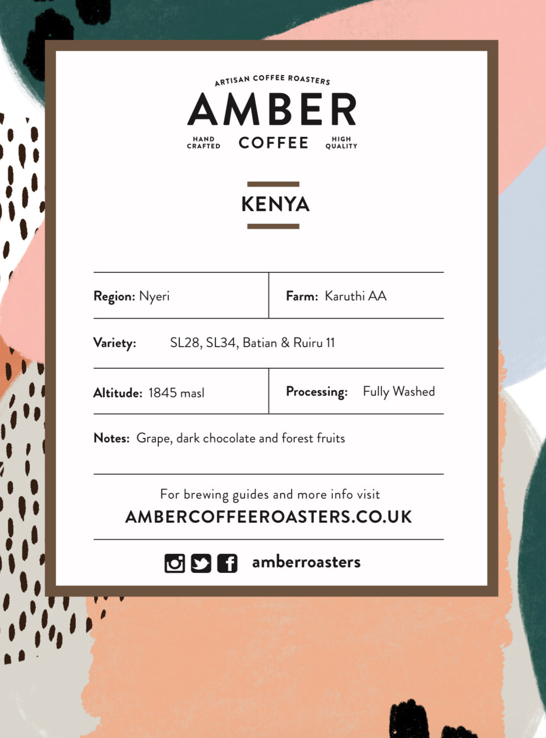 KENYA NYERI COFFEE (FREE DELIVERY) by Amber Coffee…