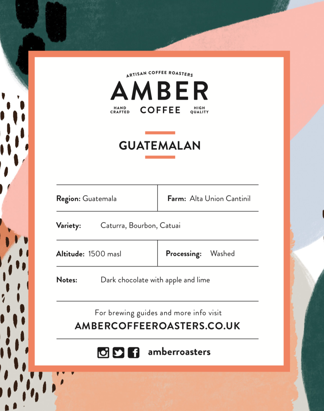 GUATEMALA UNION CANTINIL COFFEE (FREE DELIVERY) by Amber…