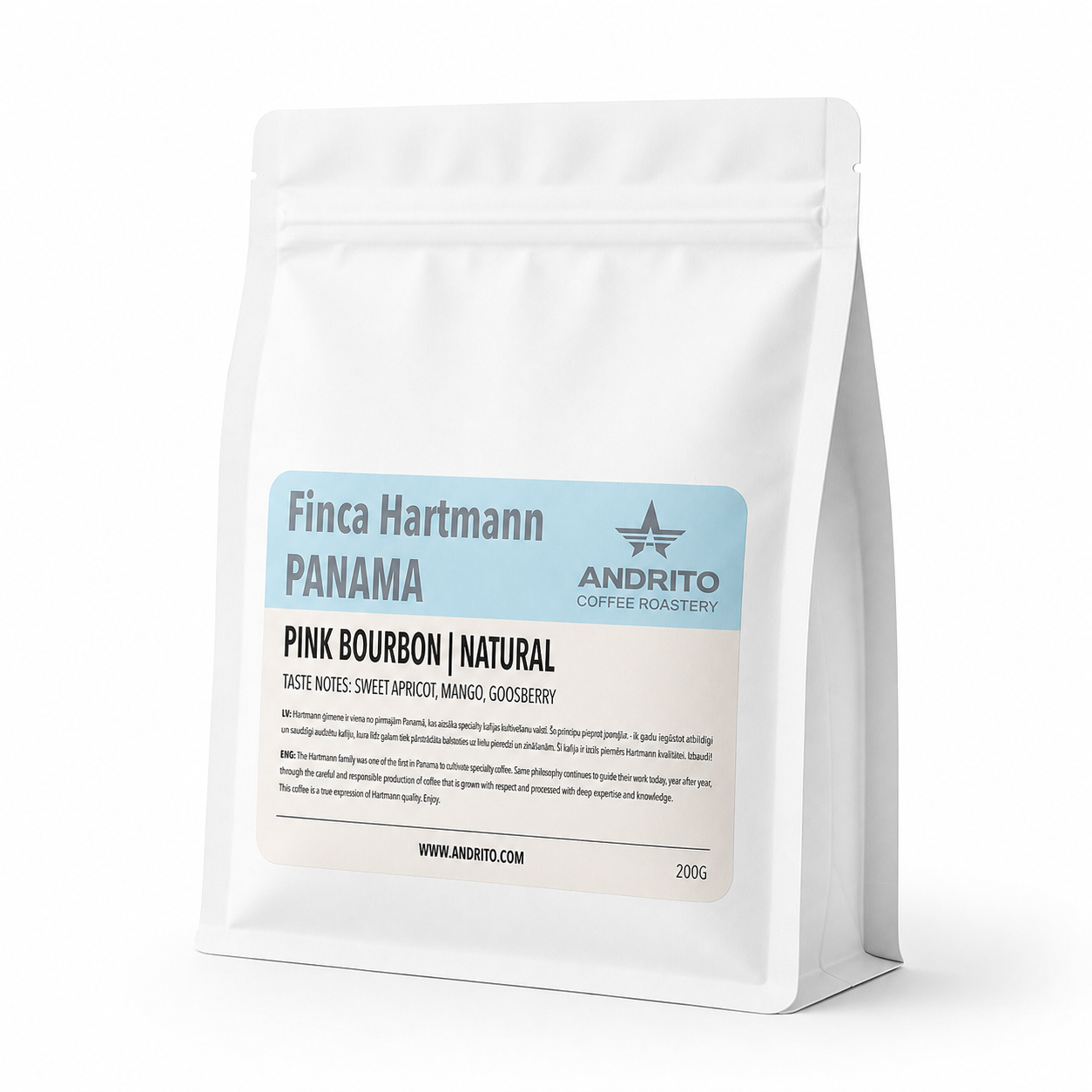 PANAMA Finca Hartmann Pink Bourbon natural Medium — Panama by Andrito Coffee Roastery
