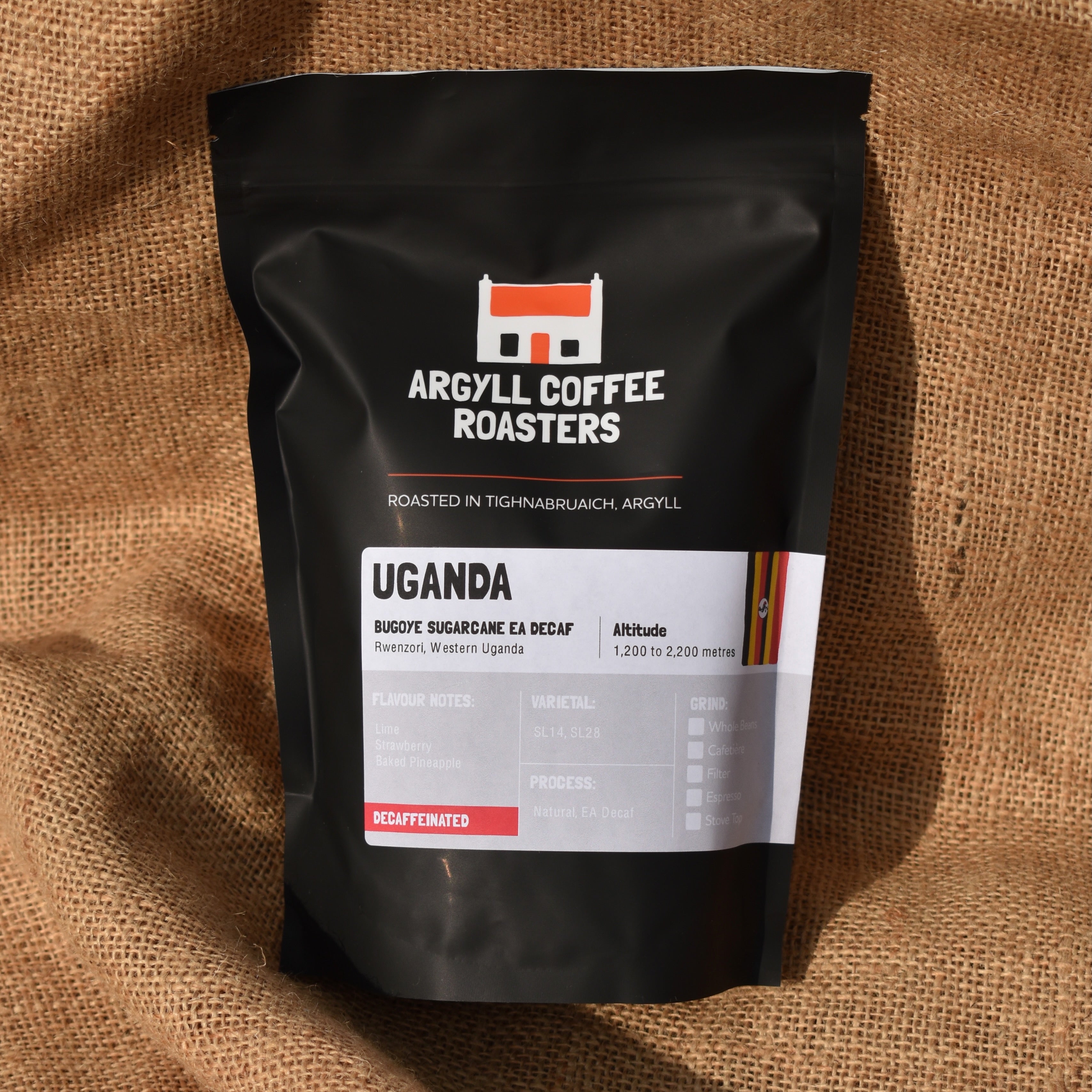Uganda Rwenzori Bugoye Sugarcane EA DECAF