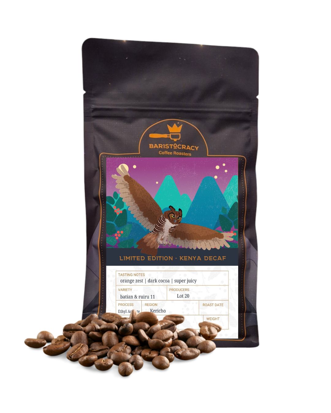 LIMITED EDITION DECAF – KENYA by Baristocracy Coffee…