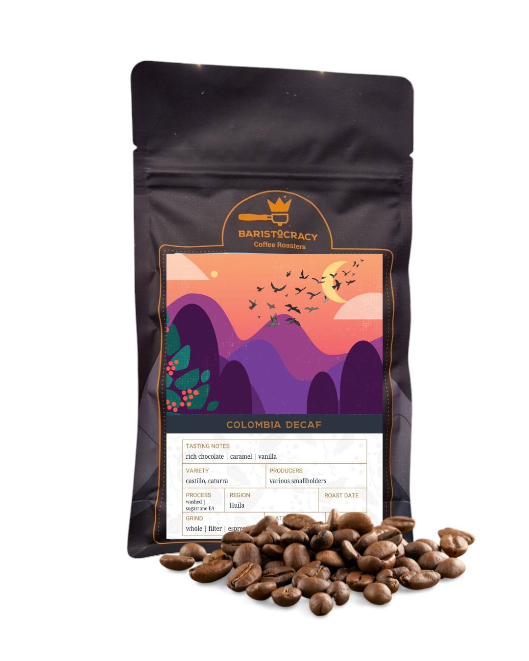 DECAF – COLOMBIA by Baristocracy Coffee Roasters