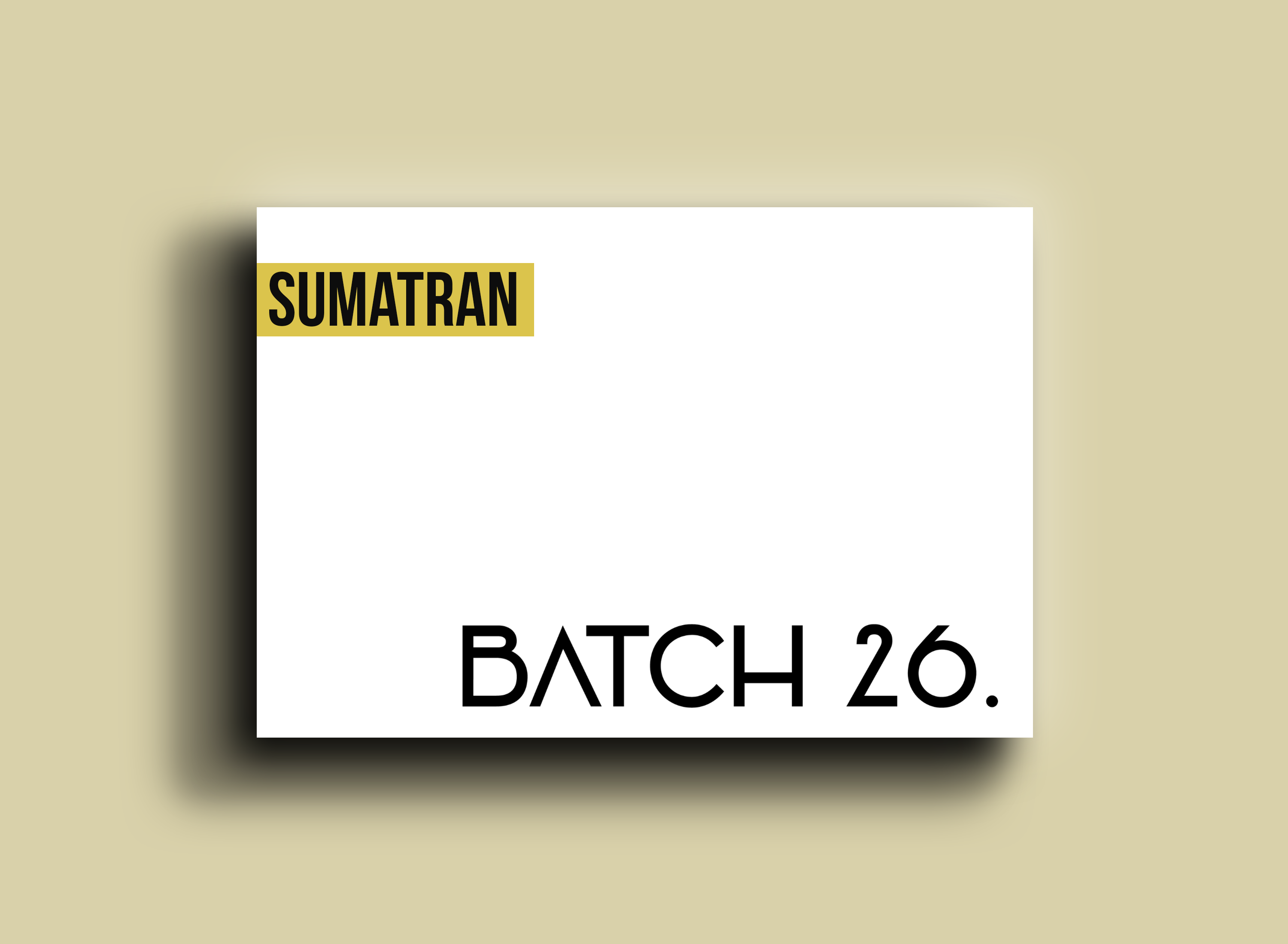 Sumatran Coffee Beans — Indonesia by Batch26 Coffee Co