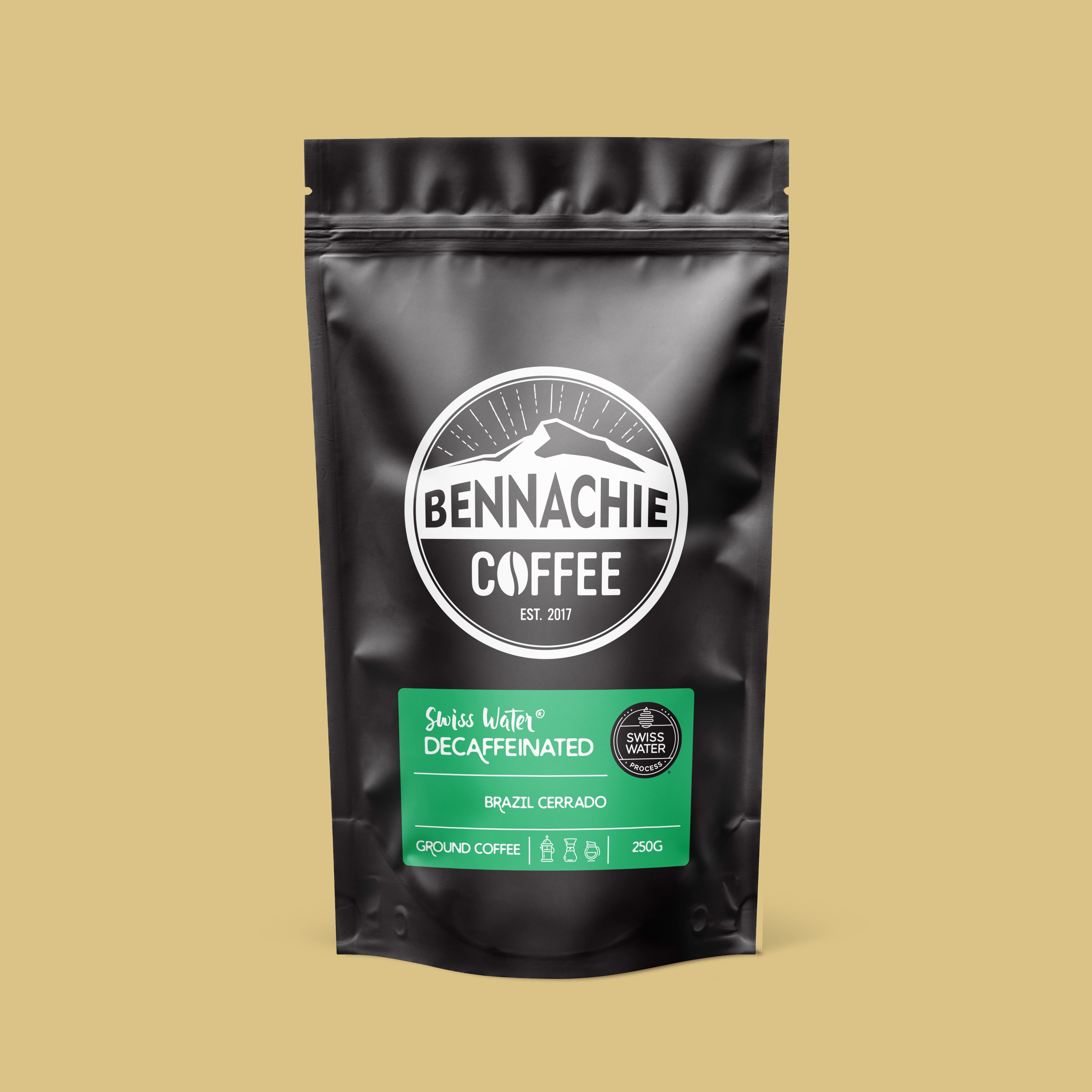 250g - Decaf, Swiss Water Process Coffee by Bennachie…
