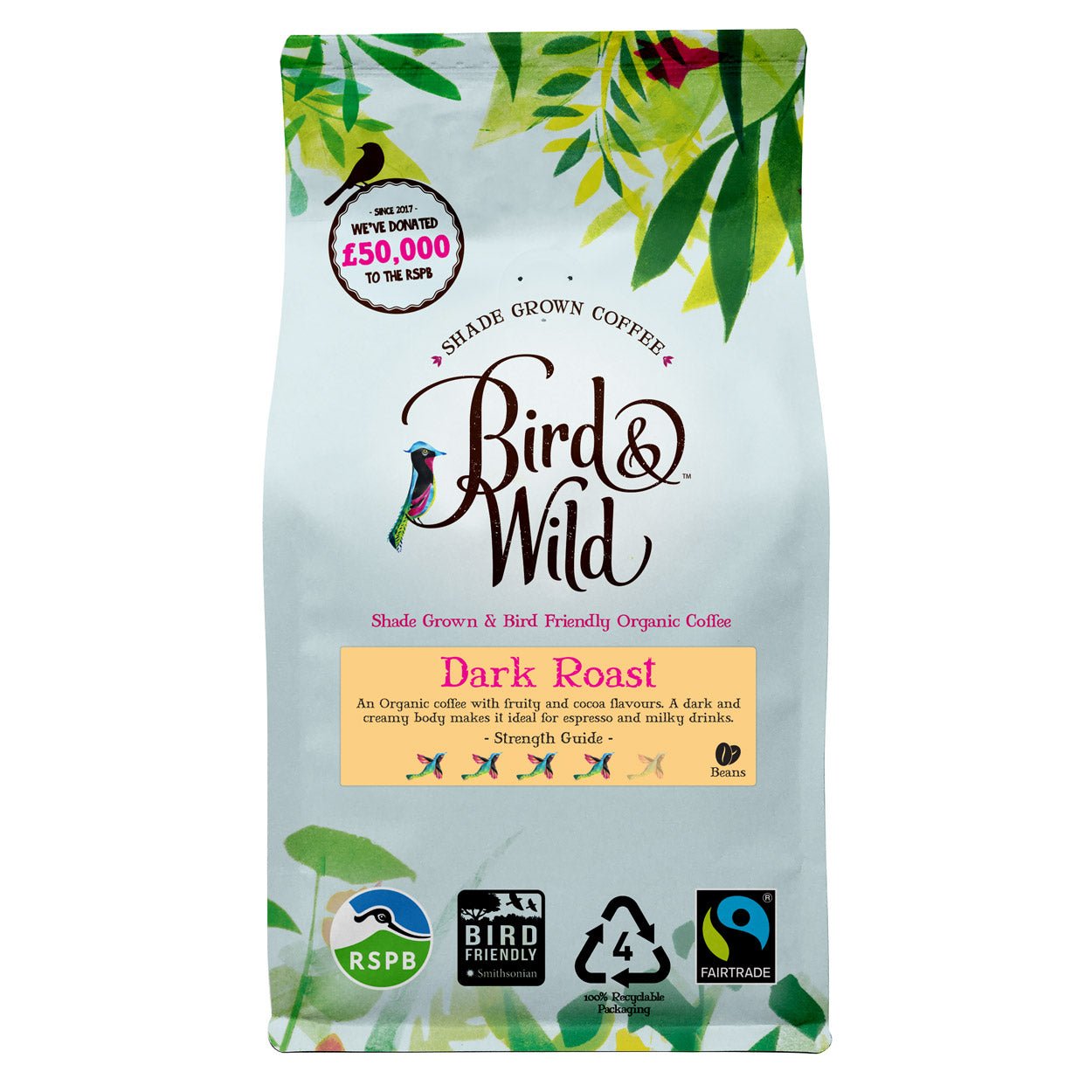 Dark Roast Espresso Fairtrade Organic Coffee Beans and…