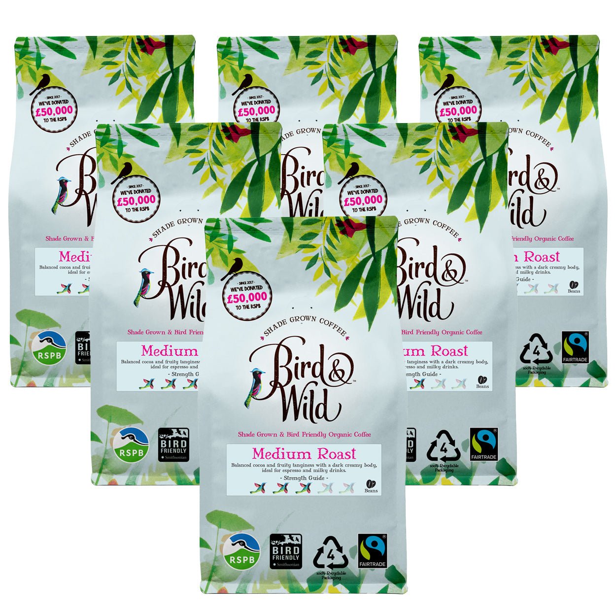 Medium Roast Coffee, Beans or Ground - Case 6x200g by…