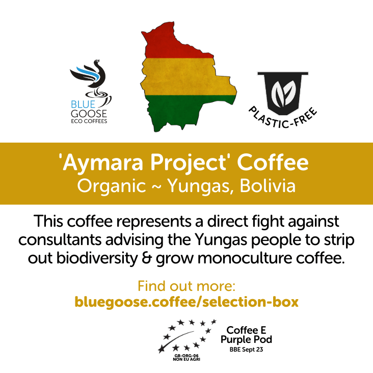 Organic Bolivian 'Aymara Project' Coffee Pods