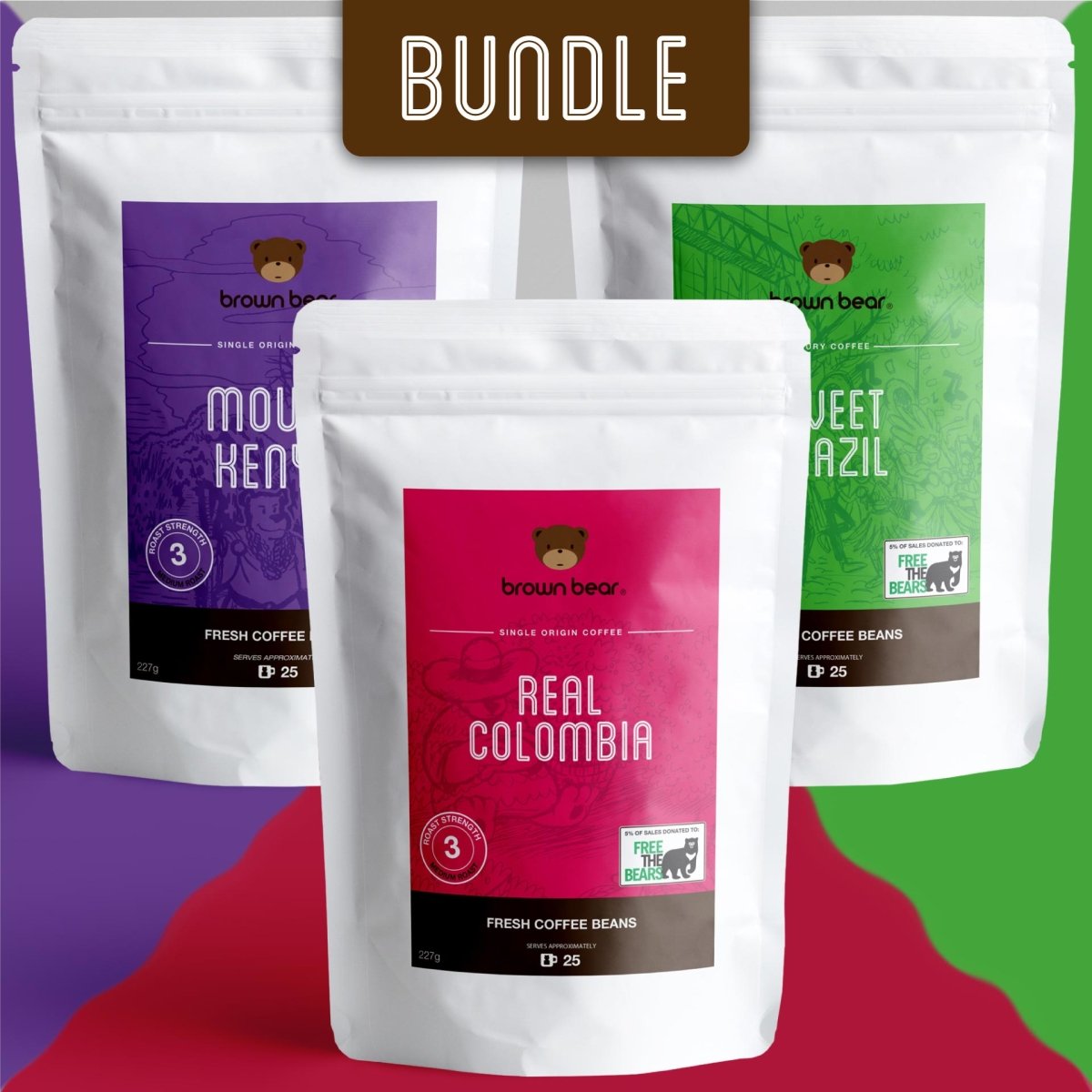 Medium Roast Coffee Bundle | Brown Bear by Brown Bear