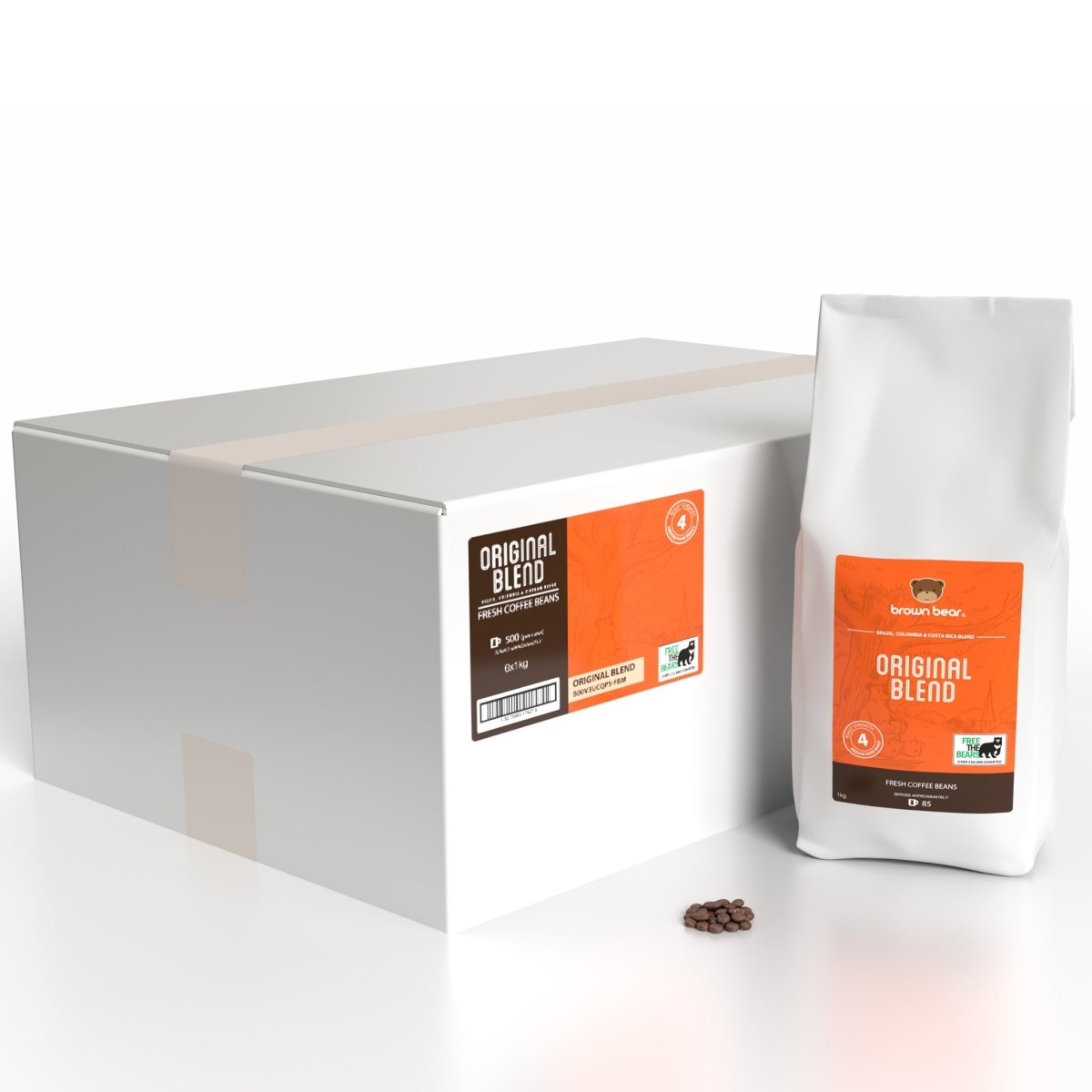 Dark Roast Coffee Case 6x1kg - Original Blend by Brown…