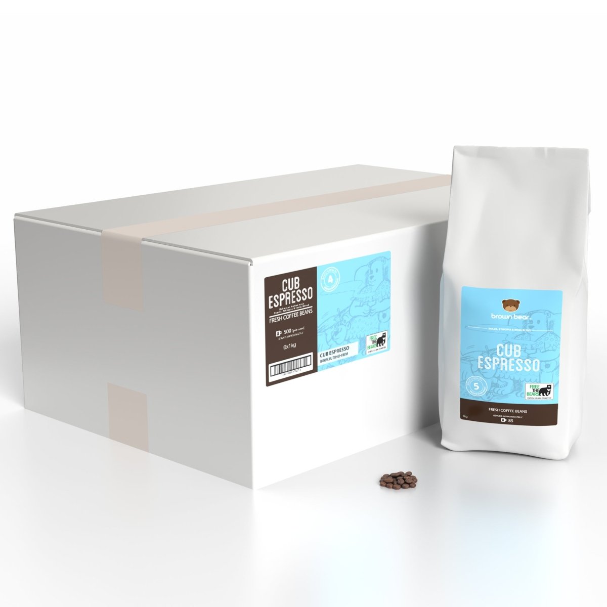 Medium Dark Roast Coffee Case 6x1kg - Cub Espresso by…