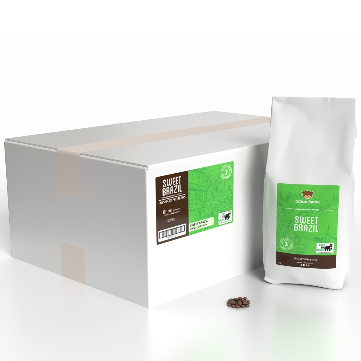 Medium Dark Roast Coffee Case 6x1kg - Sweet Brazil by…
