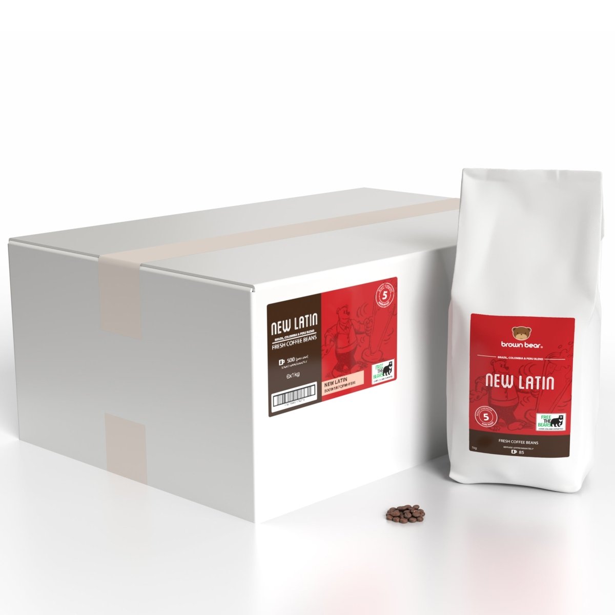 Strong Dark Roast Coffee Case 6x1kg - New Latin…