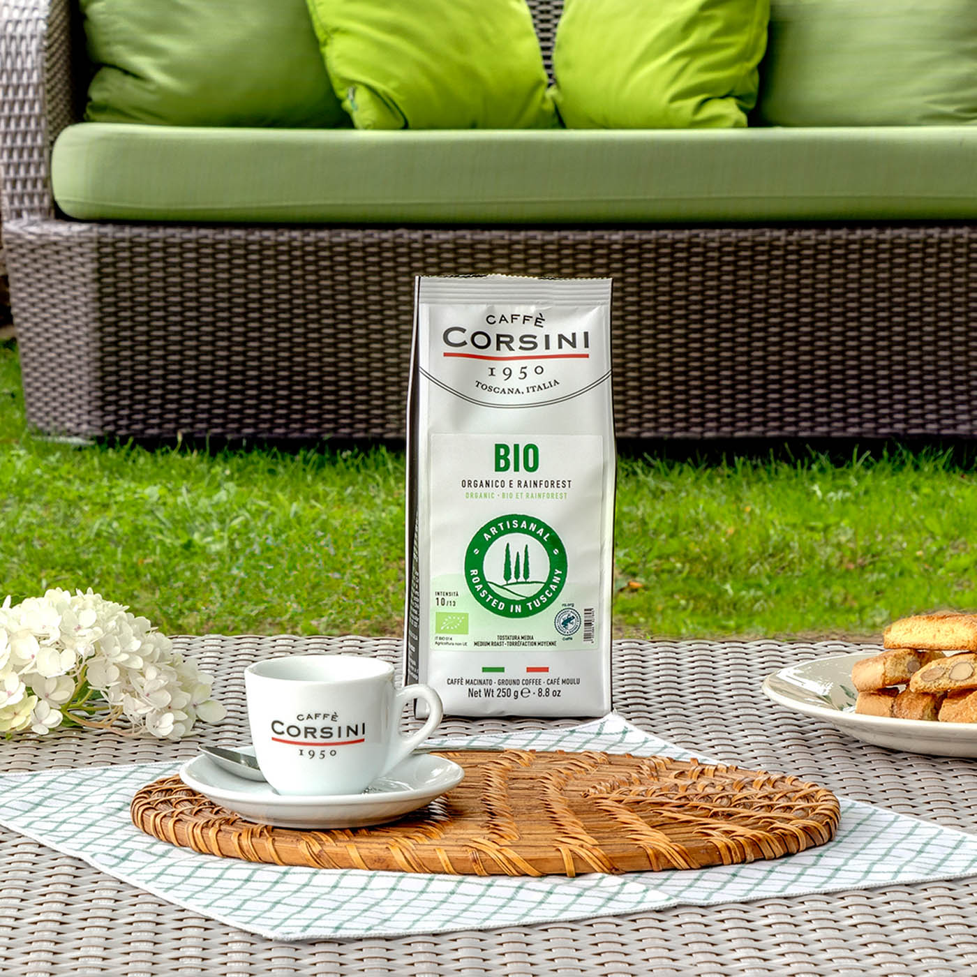 Caffè biologico e Rainforest macinato, BIO, 250g | Nuova…