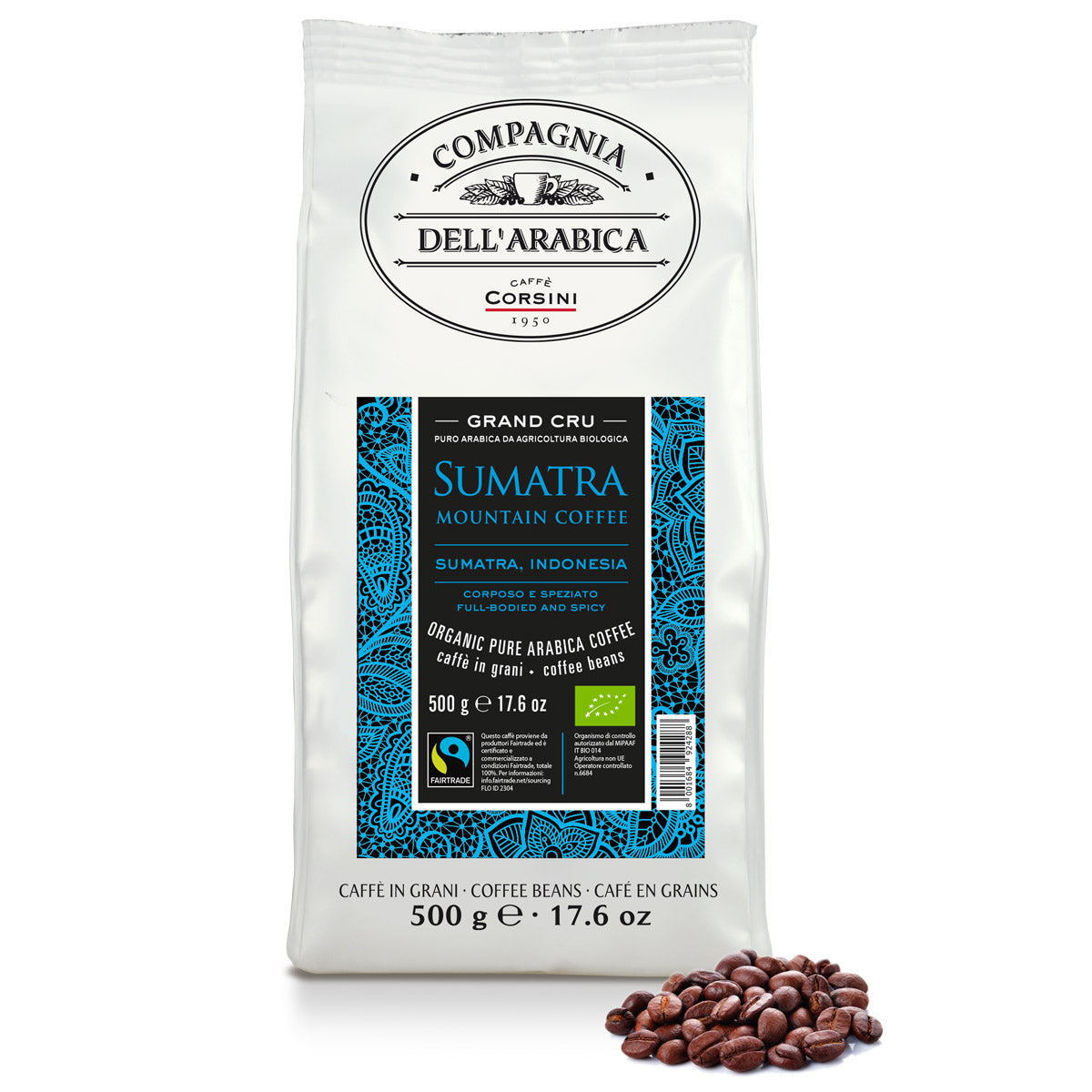 Coffee beans | Sumatra Bio e Fairtrade | 100% Arabica |…