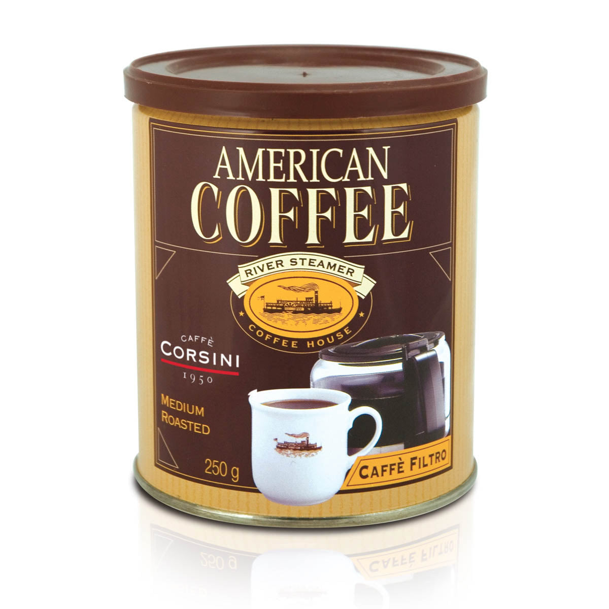 American Coffee | Ground Filter Coffee | 250g Tin | 12…