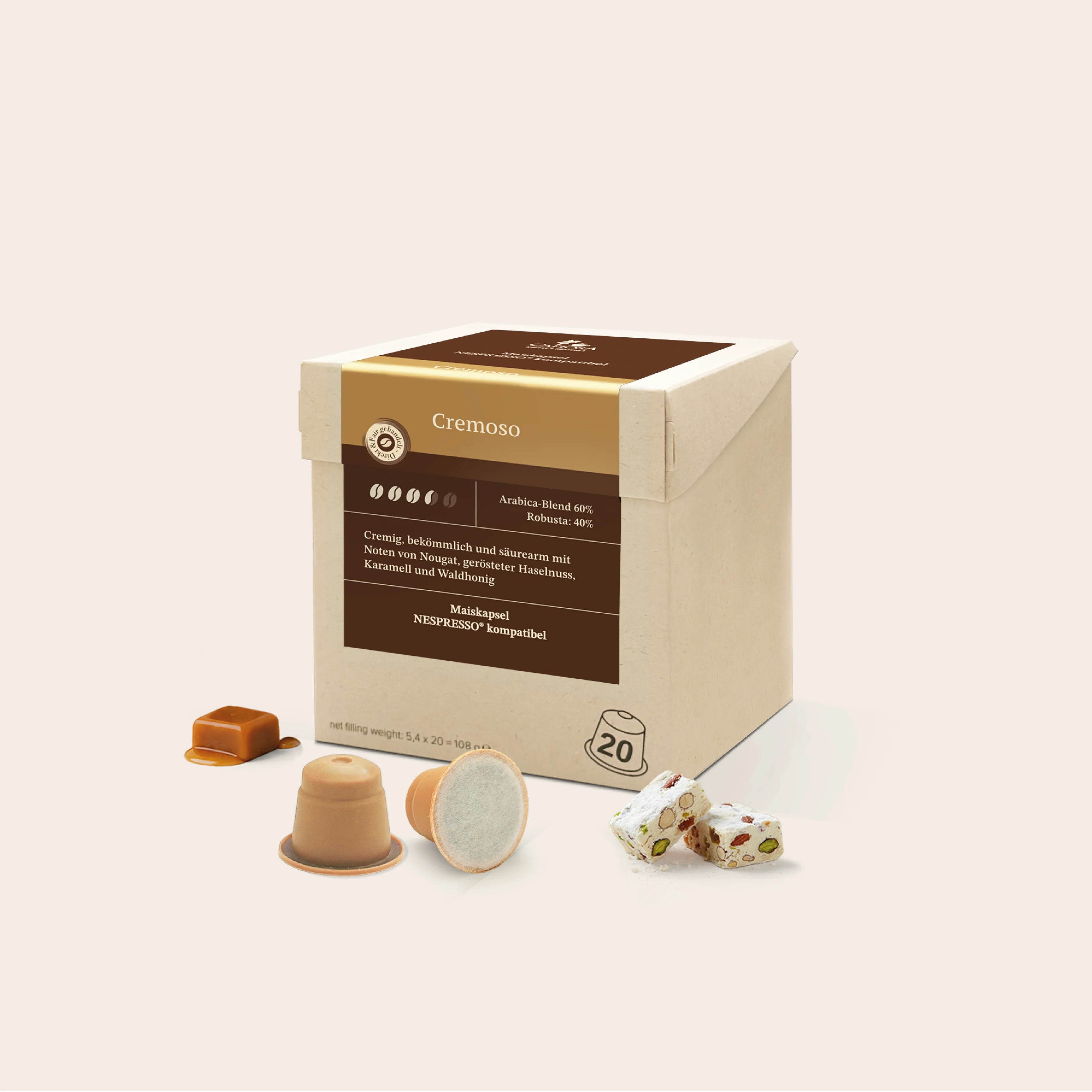 Kapsel 20er Pack Cremoso — Uganda