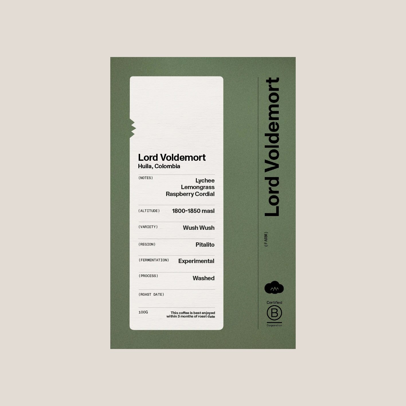 Colombia | Lord Voldemort (Wush Wush) 100g by Cloud Picker