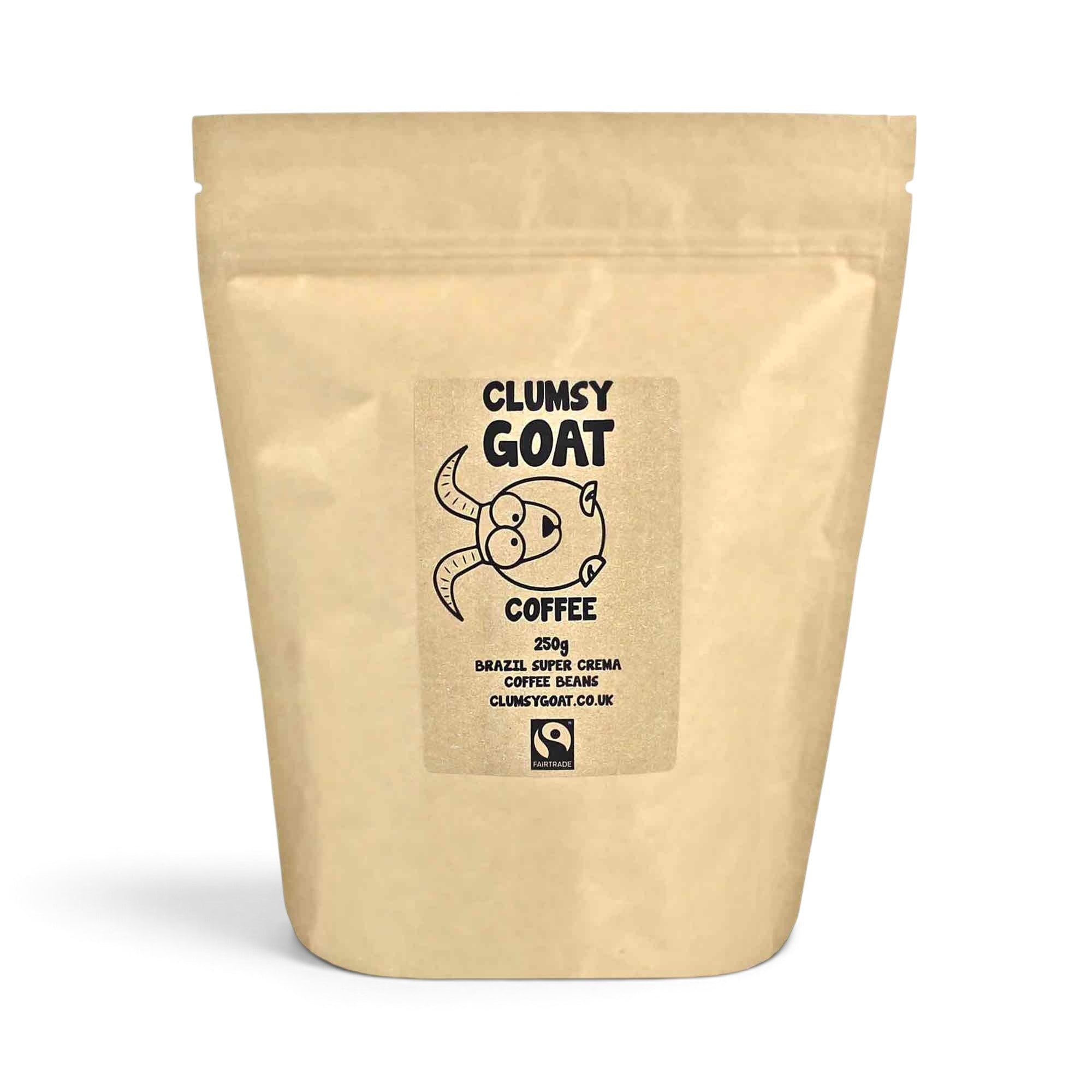 Clumsy Goat Fairtrade Brazilian Super Crema Coffee Beans…