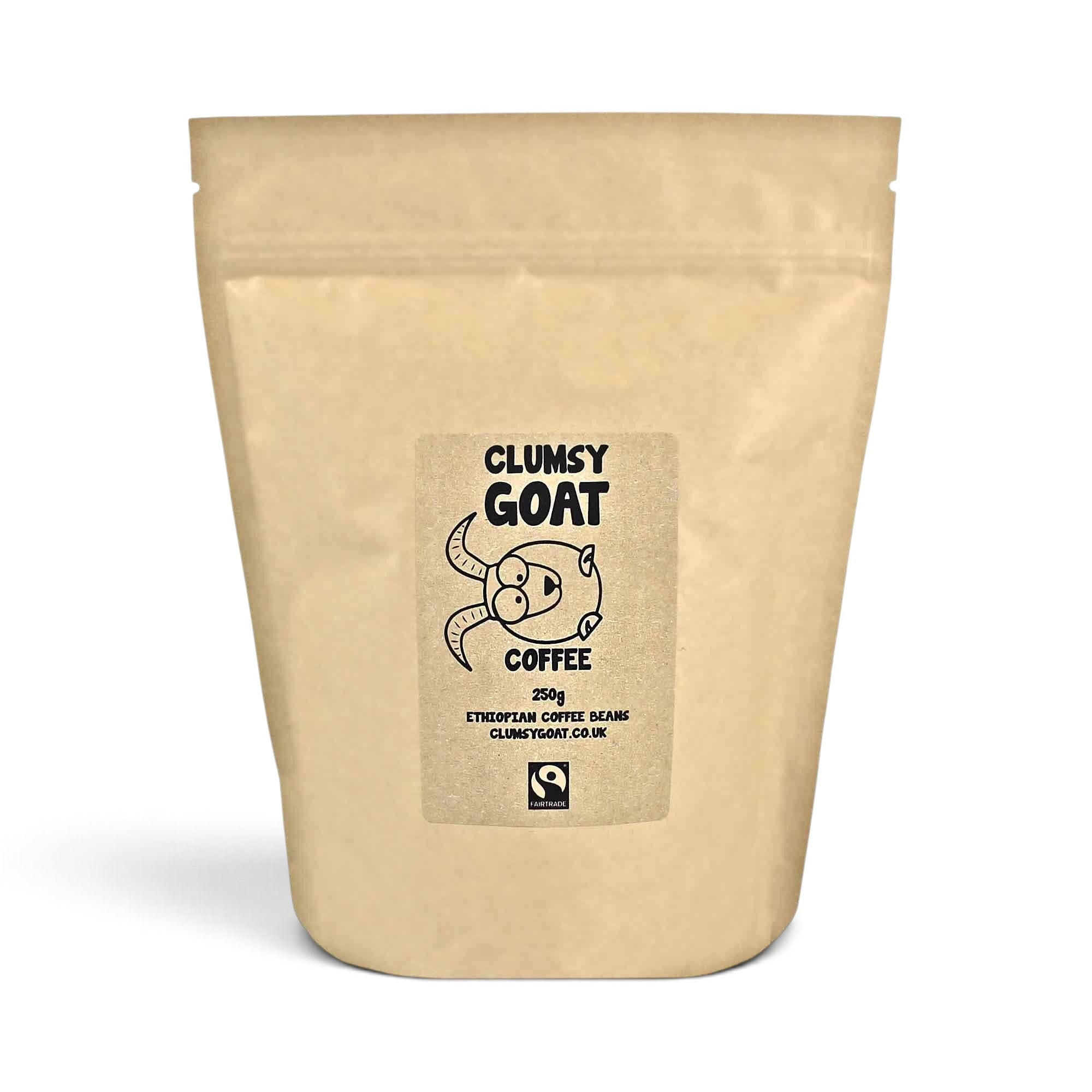 Clumsy Goat Fairtrade Ethiopian Sidamo Coffee Beans…