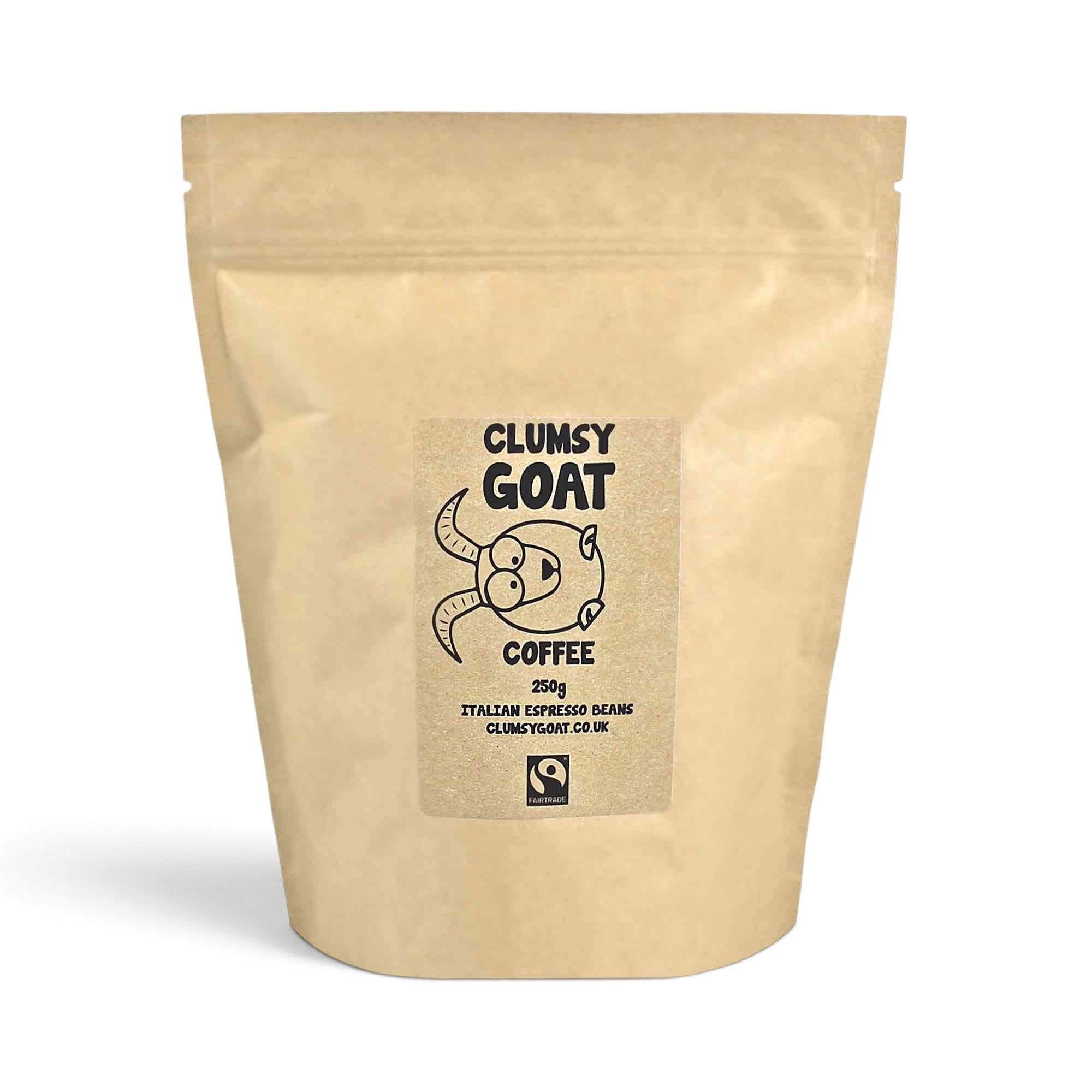 Clumsy Goat Fairtrade Italian Espresso Coffee Beans –…