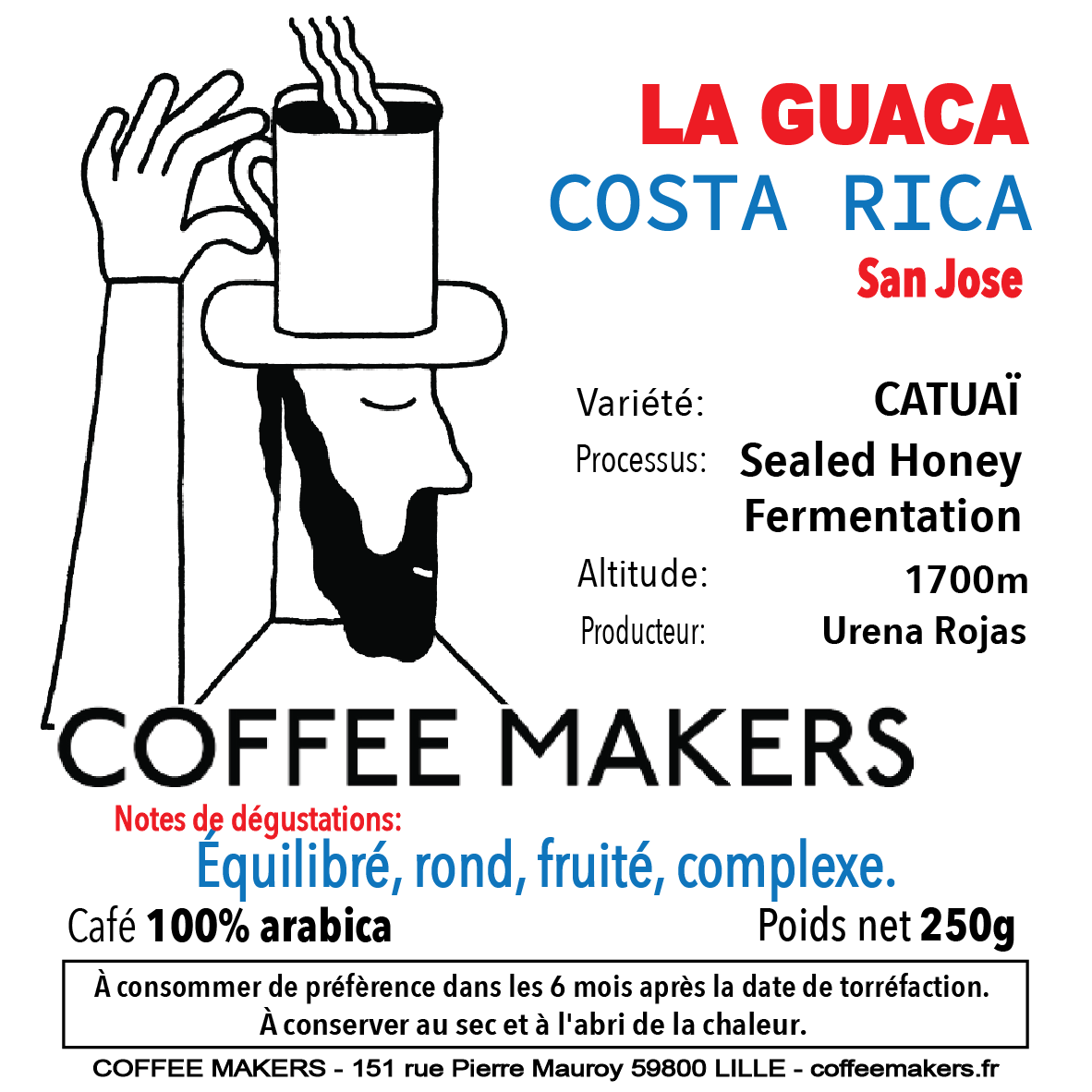 LA GUACA (Costa Rica) 250g bag by Coffeemakers