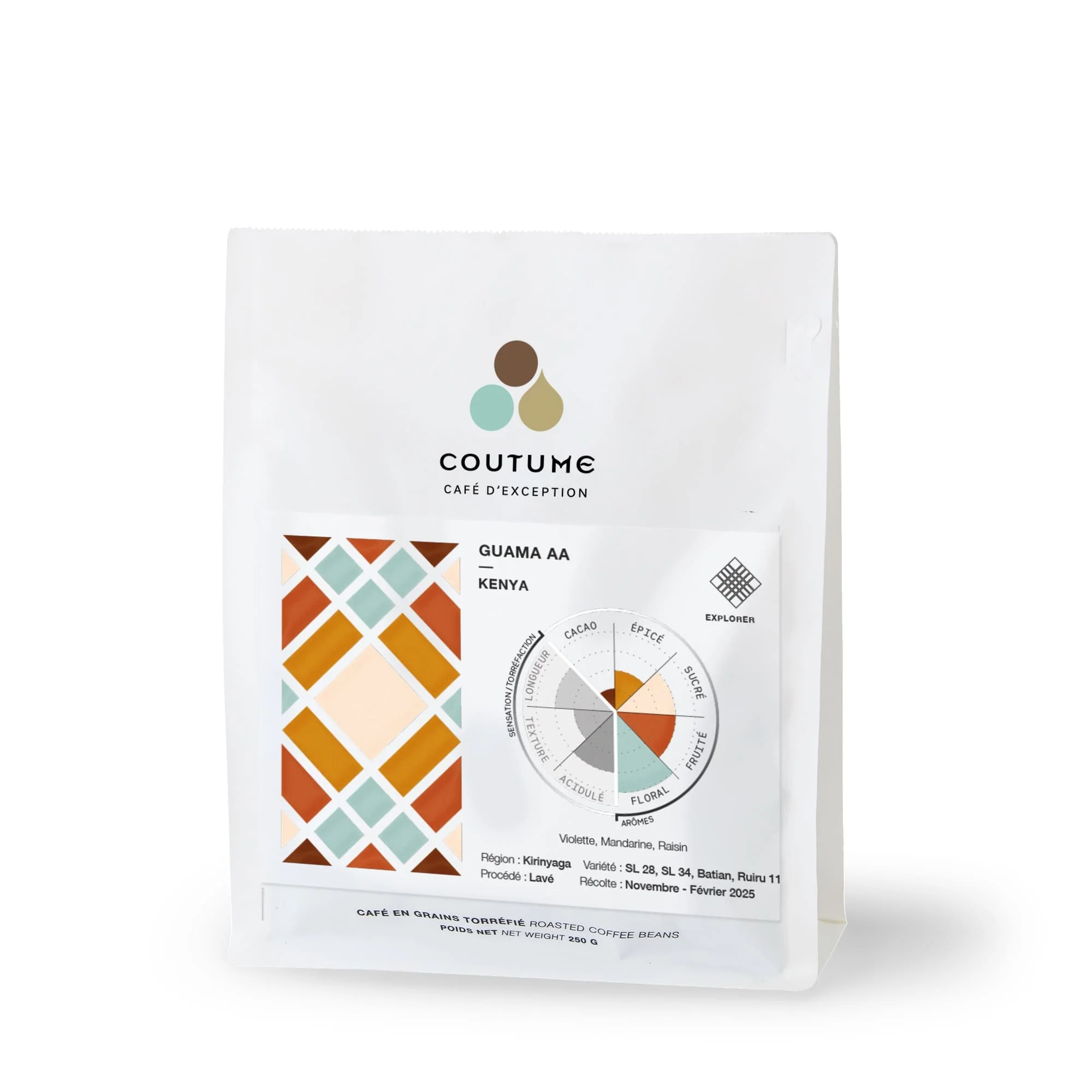 Kenya Guama AA Coffee 250g by Coutume Cafe