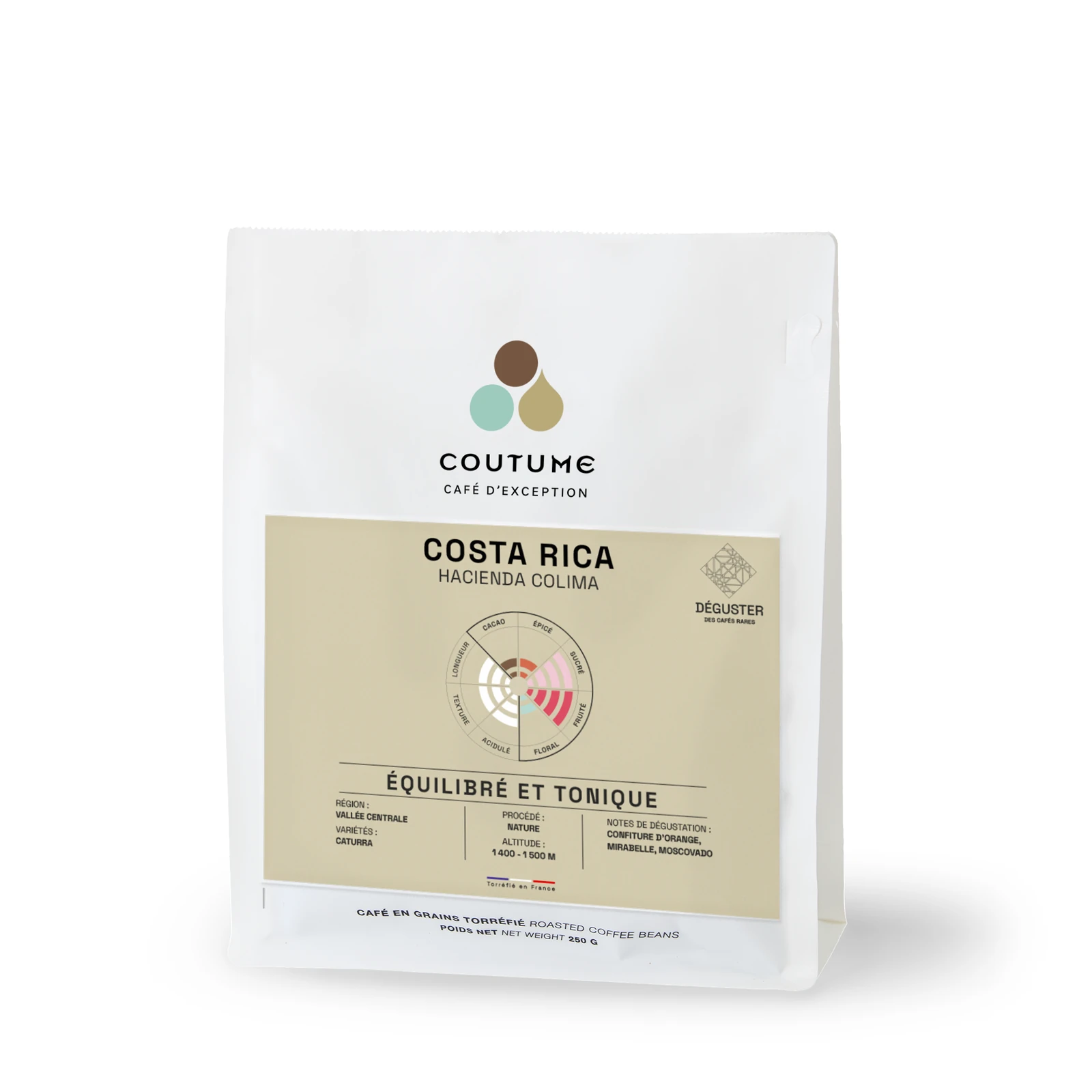 Costa Rica Hacienda Colima Coffee 250g by Coutume Cafe