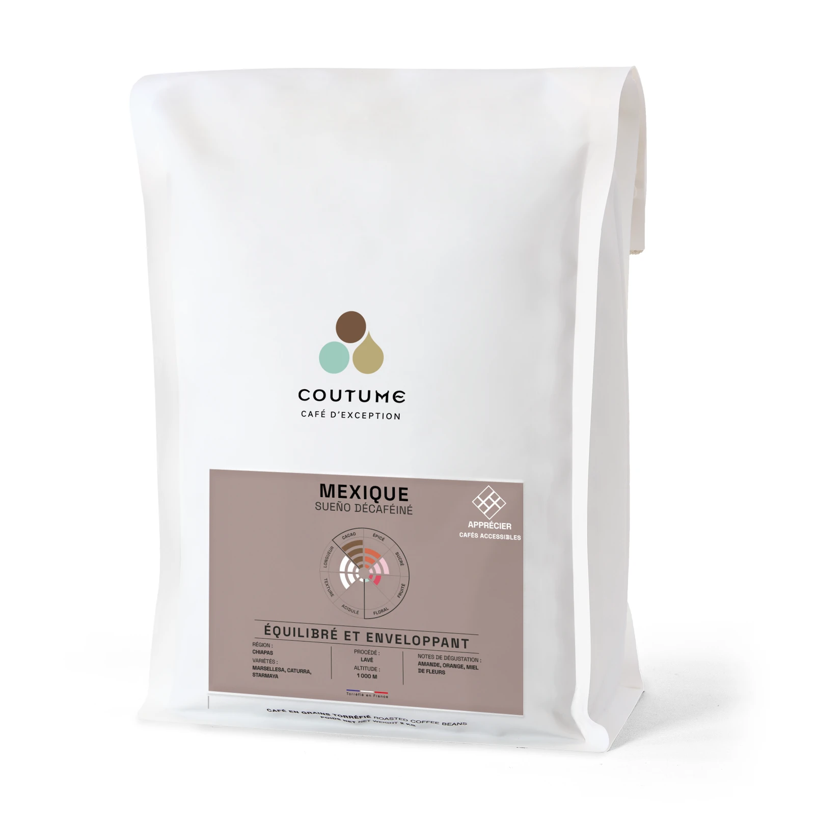 Mexico Sueño Decaffeinated Coffee 2kg by Coutume Cafe