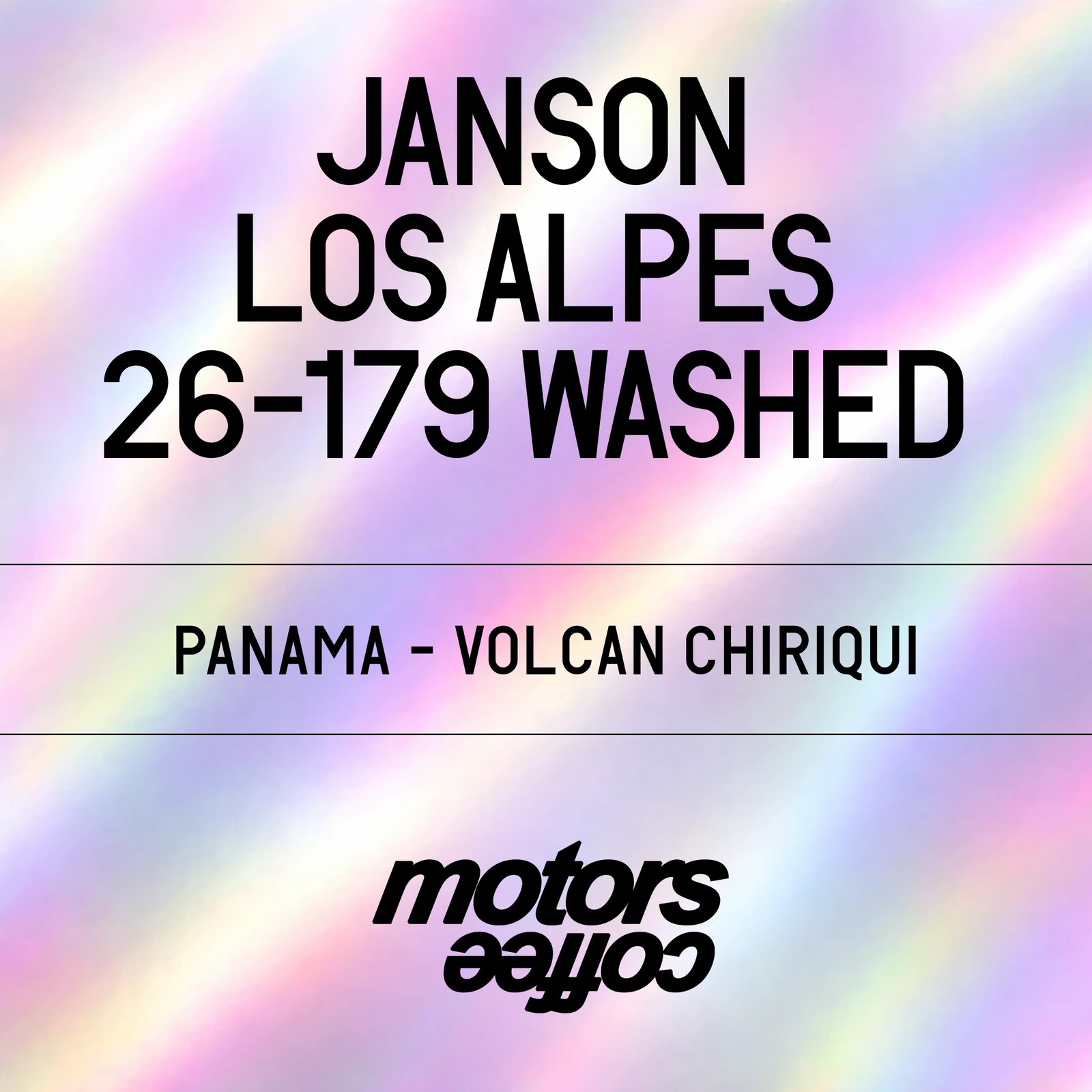 Janson Los Alpes 26-179 Gesha Washed by Daturacoffee