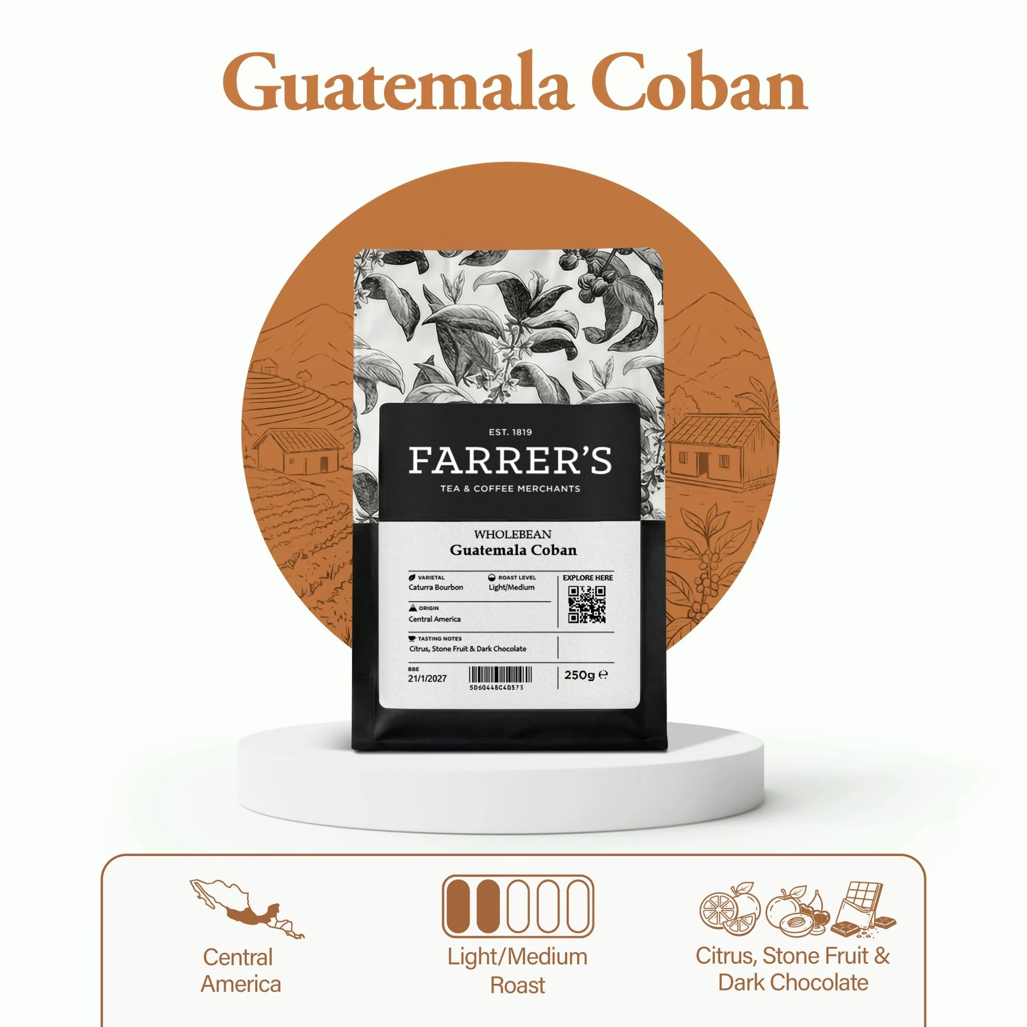 Guatemala Coban Coffee by Farrers Coffee