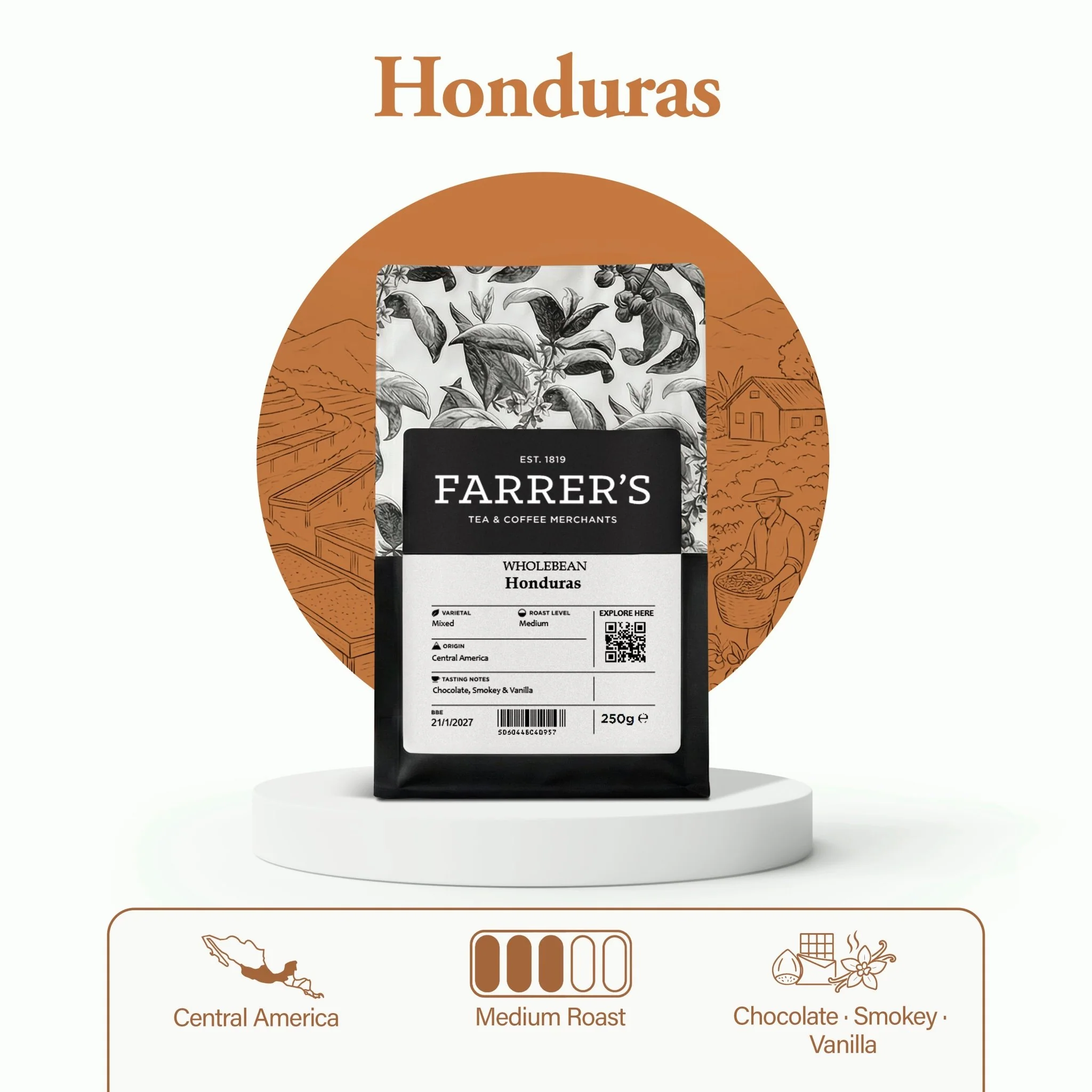 Honduras Coffee by Farrers Coffee