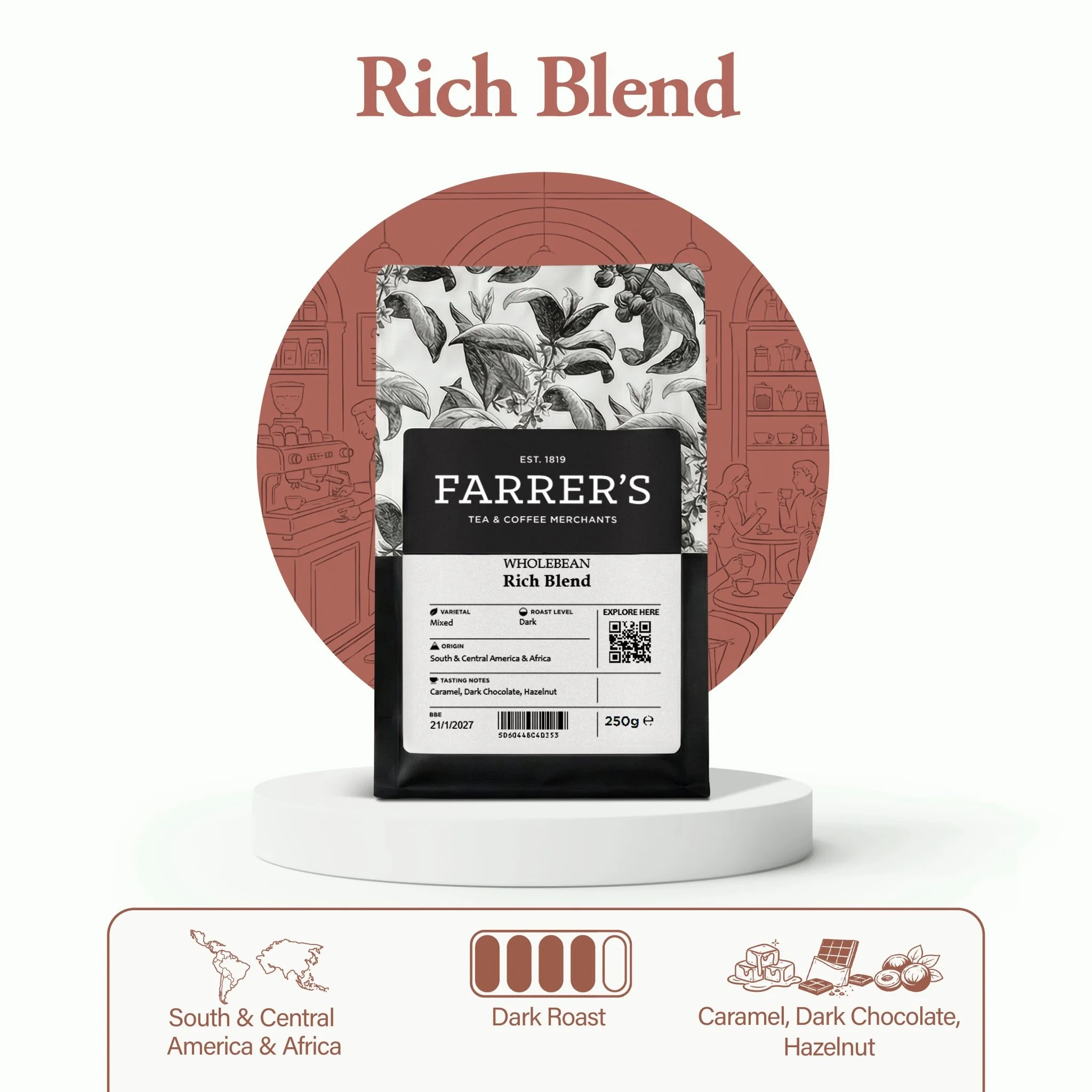 Rich Blend Coffee by Farrers Coffee