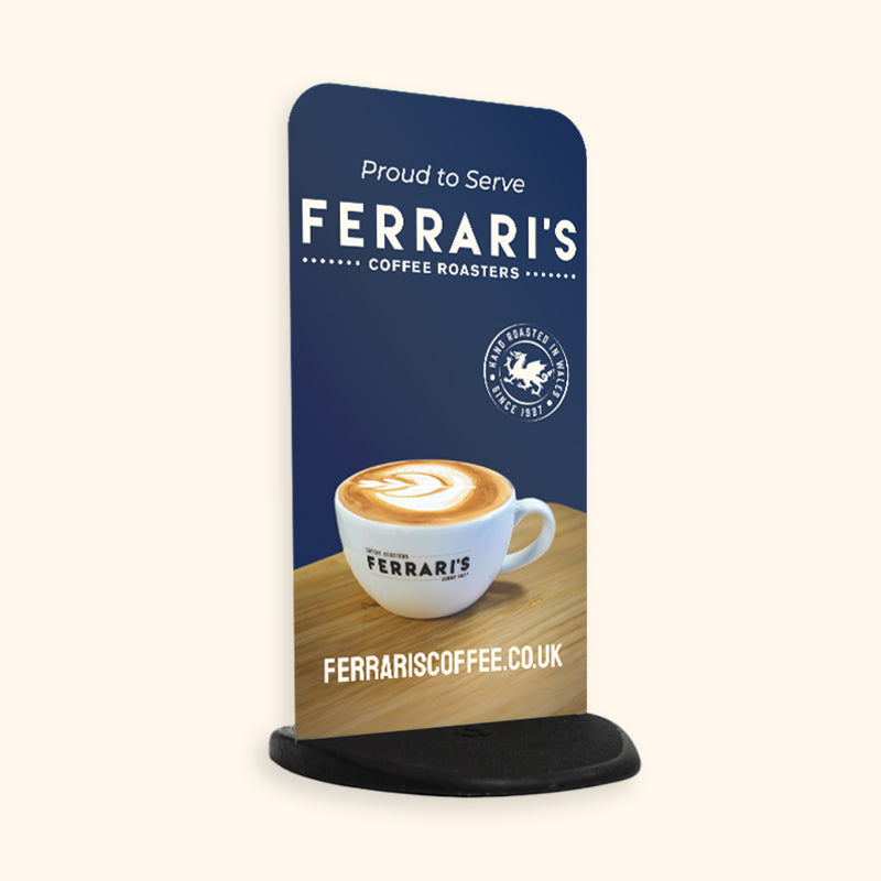 Ferrari’s Coffee Pavement Sign by Ferrari's Coffee