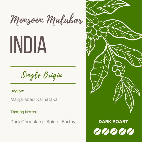 INDIA - MONSOON MALABAR by Flat Cap Coffee Roasting…