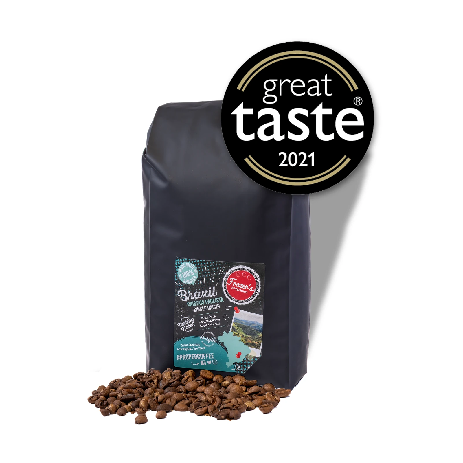 Frazer's Brazil Single Origin Coffee Beans 250g