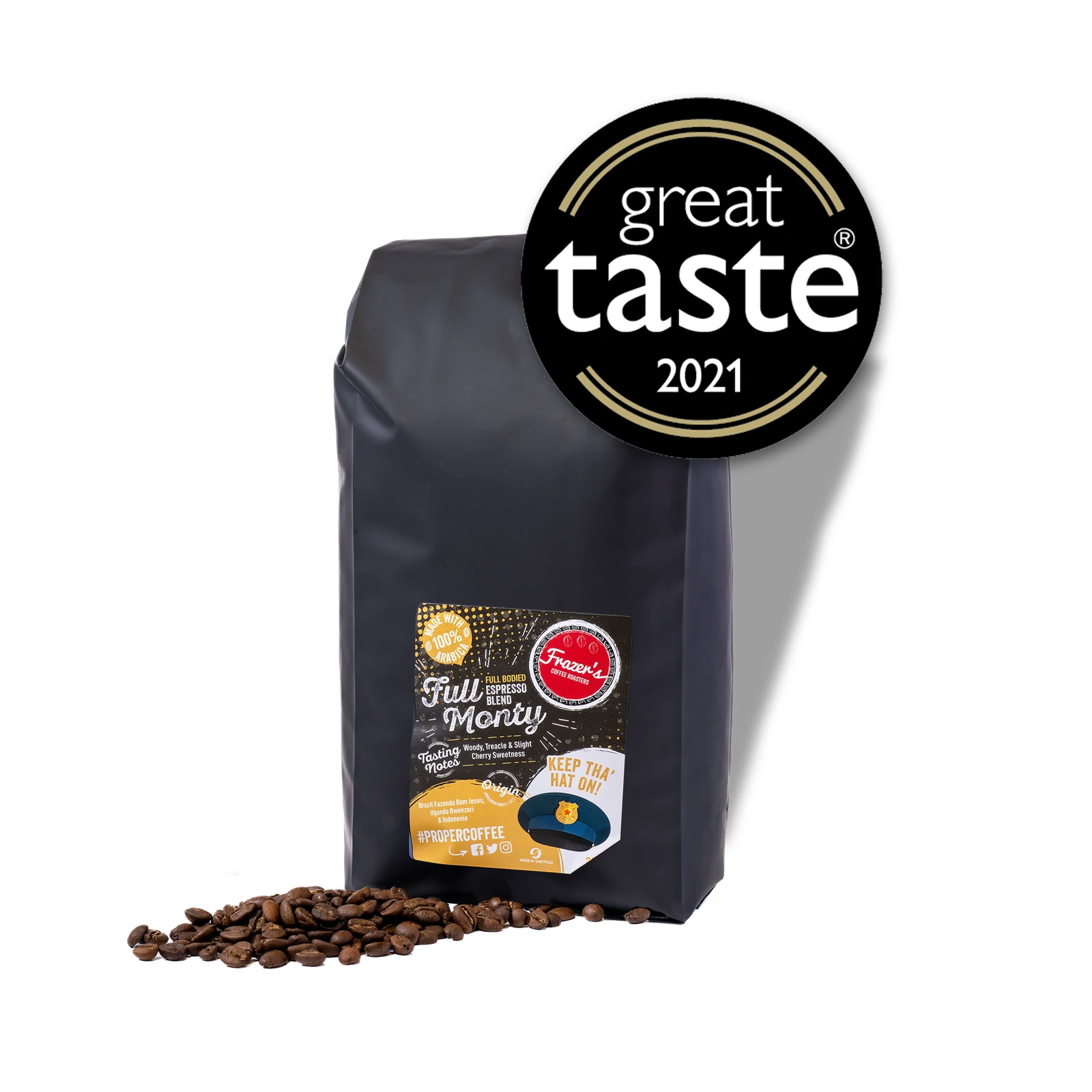 Frazer's Full Monty Espresso Blend Coffee Beans 250g