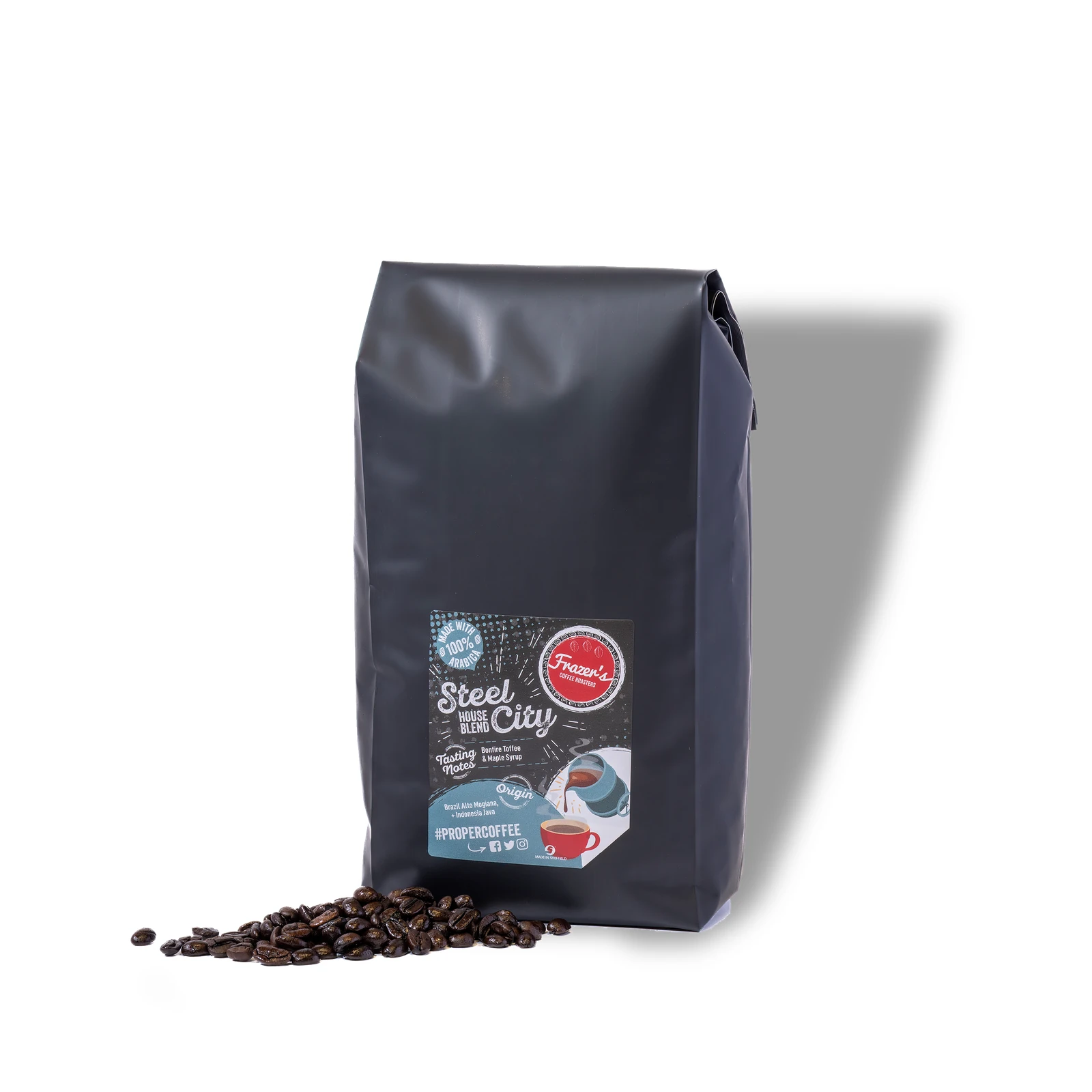 Frazer's Steel City Blend Coffee Beans 250g