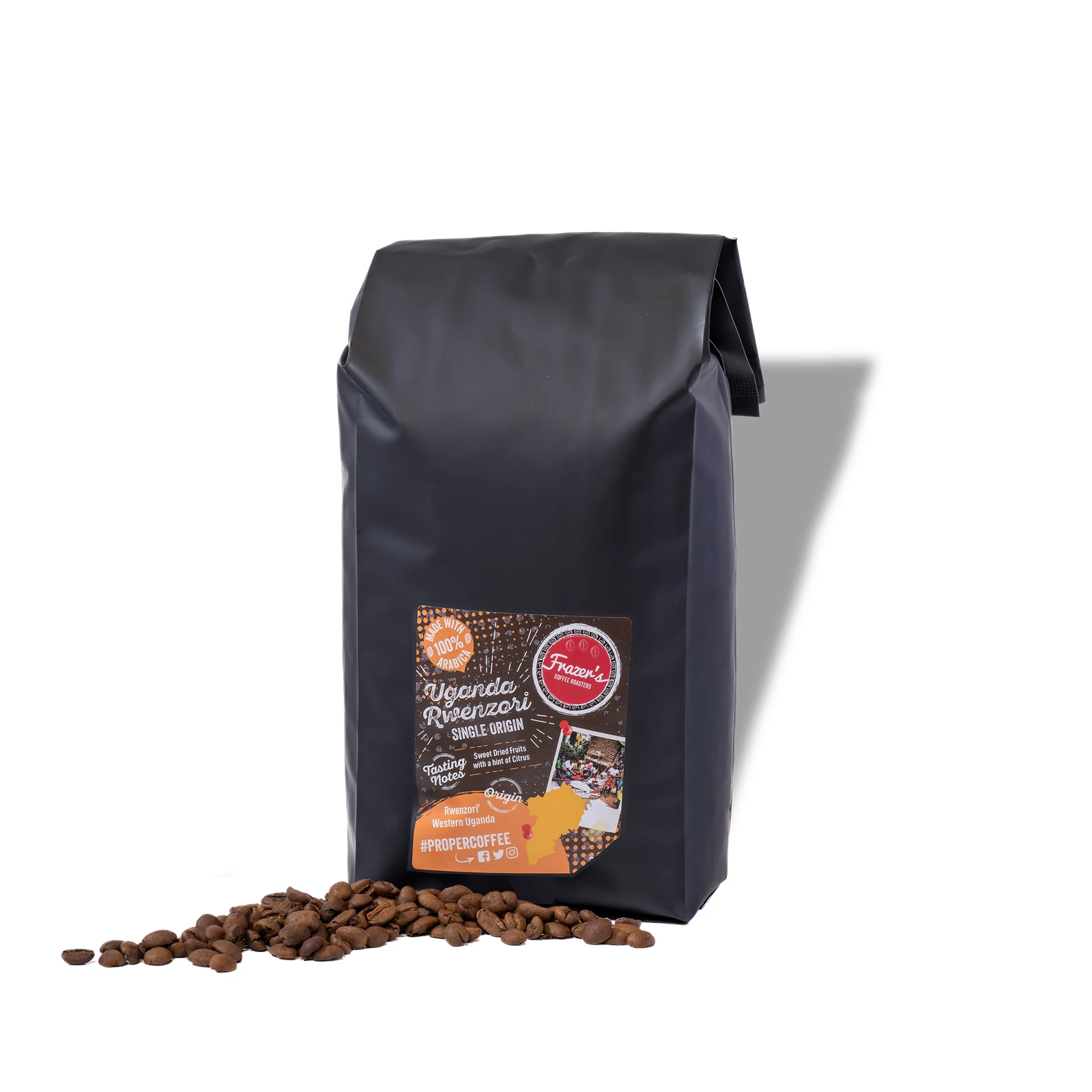 Frazer's Uganda Rwenzori Single Origin Coffee Beans 250g