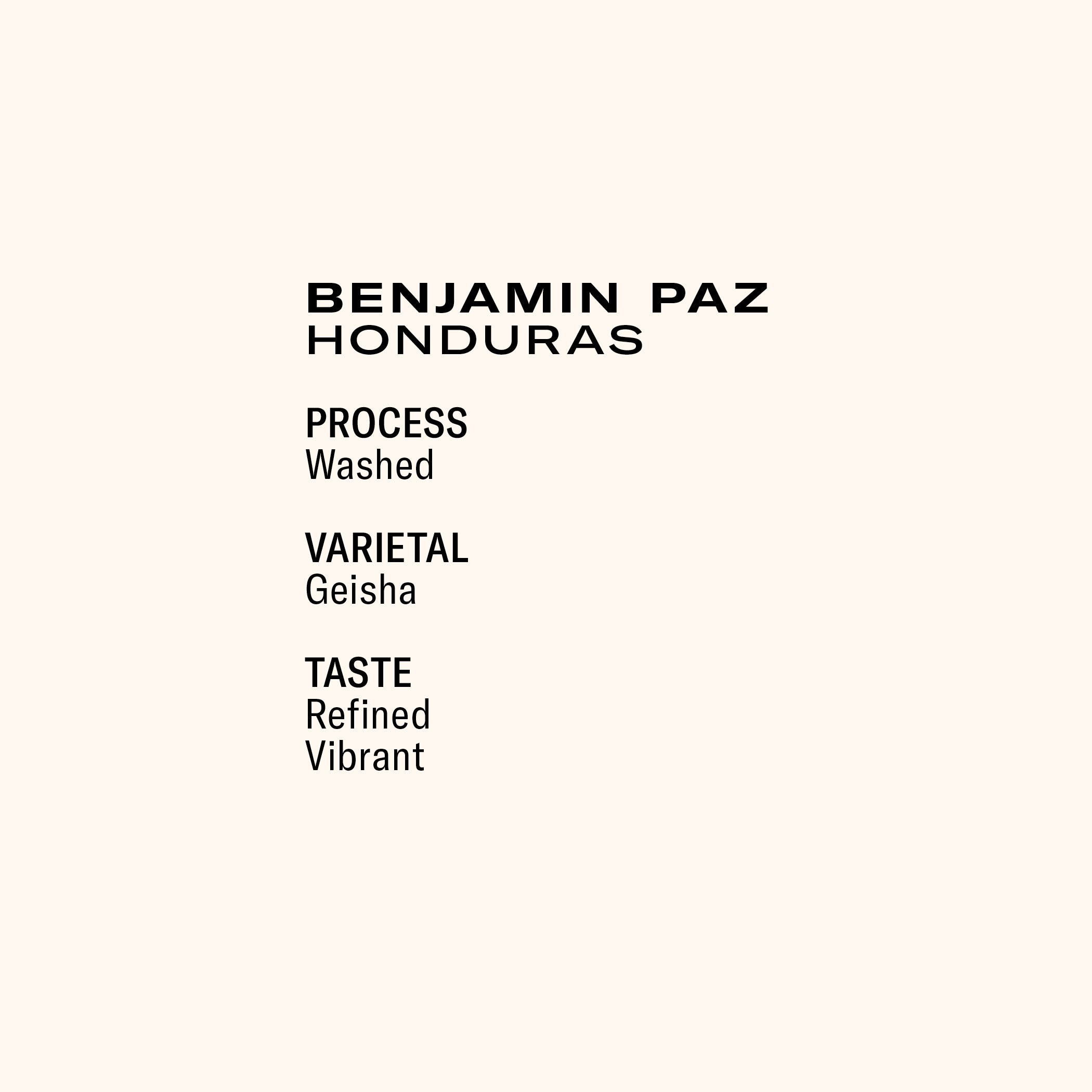 Benjamin Paz La Salsa — Honduras by Frukt Coffee Roasters
