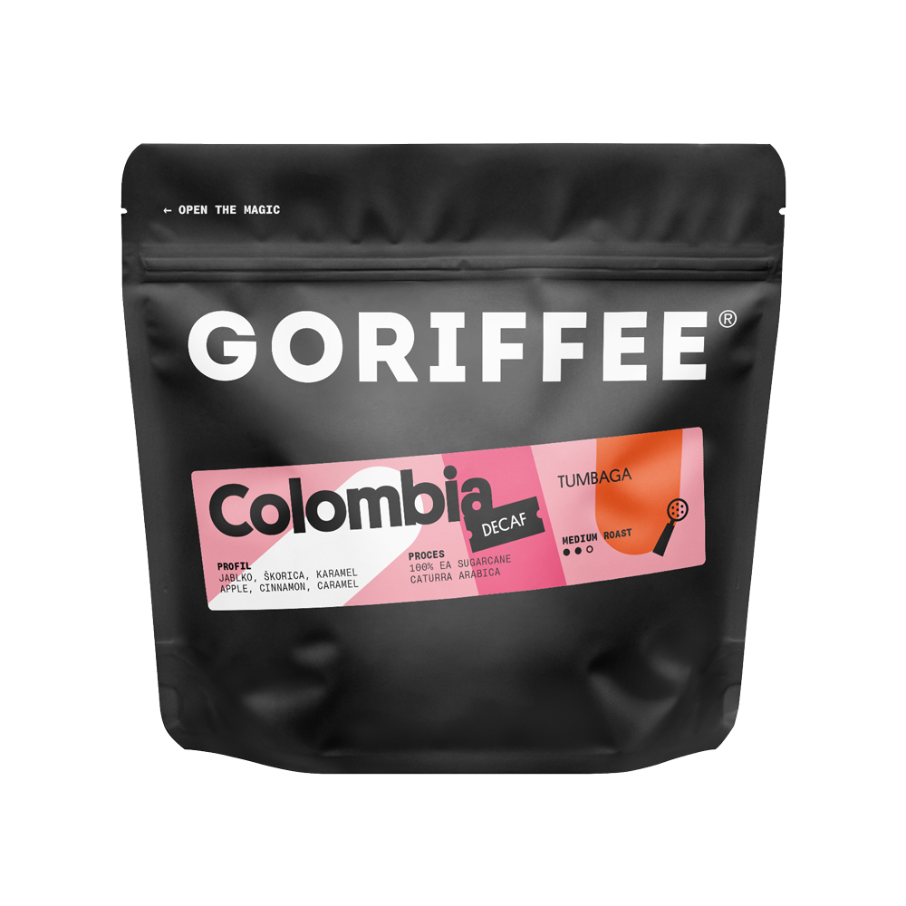 Colombia Tumbaga decaf for espresso by Goriffee roastery