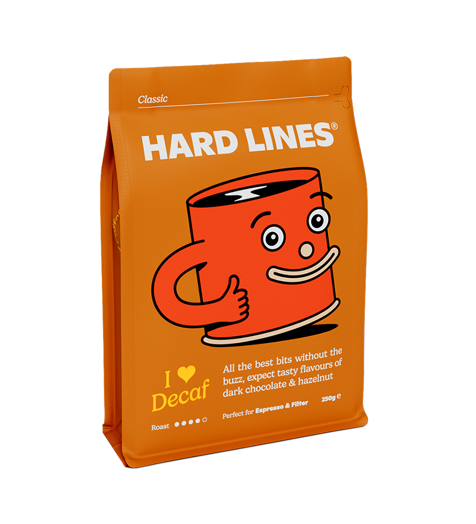 I ♥ Decaf by Hard Lines Coffee