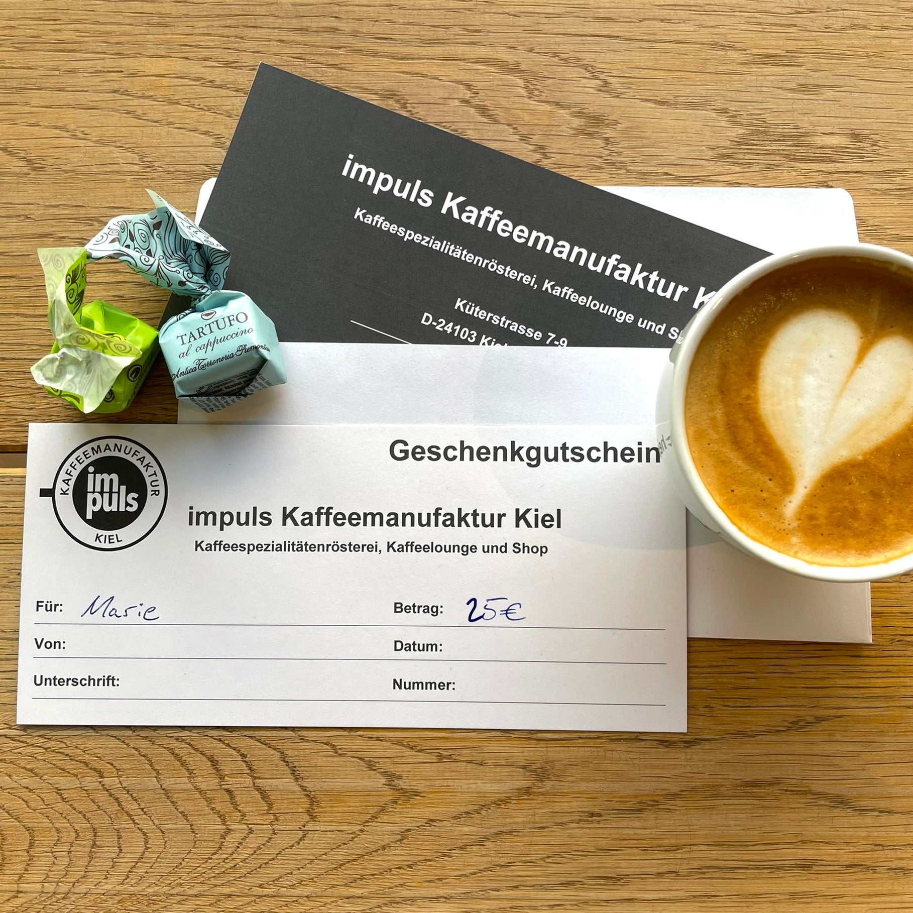 Gift voucher for the café - €25 by Impuls Kaffeemanufaktur