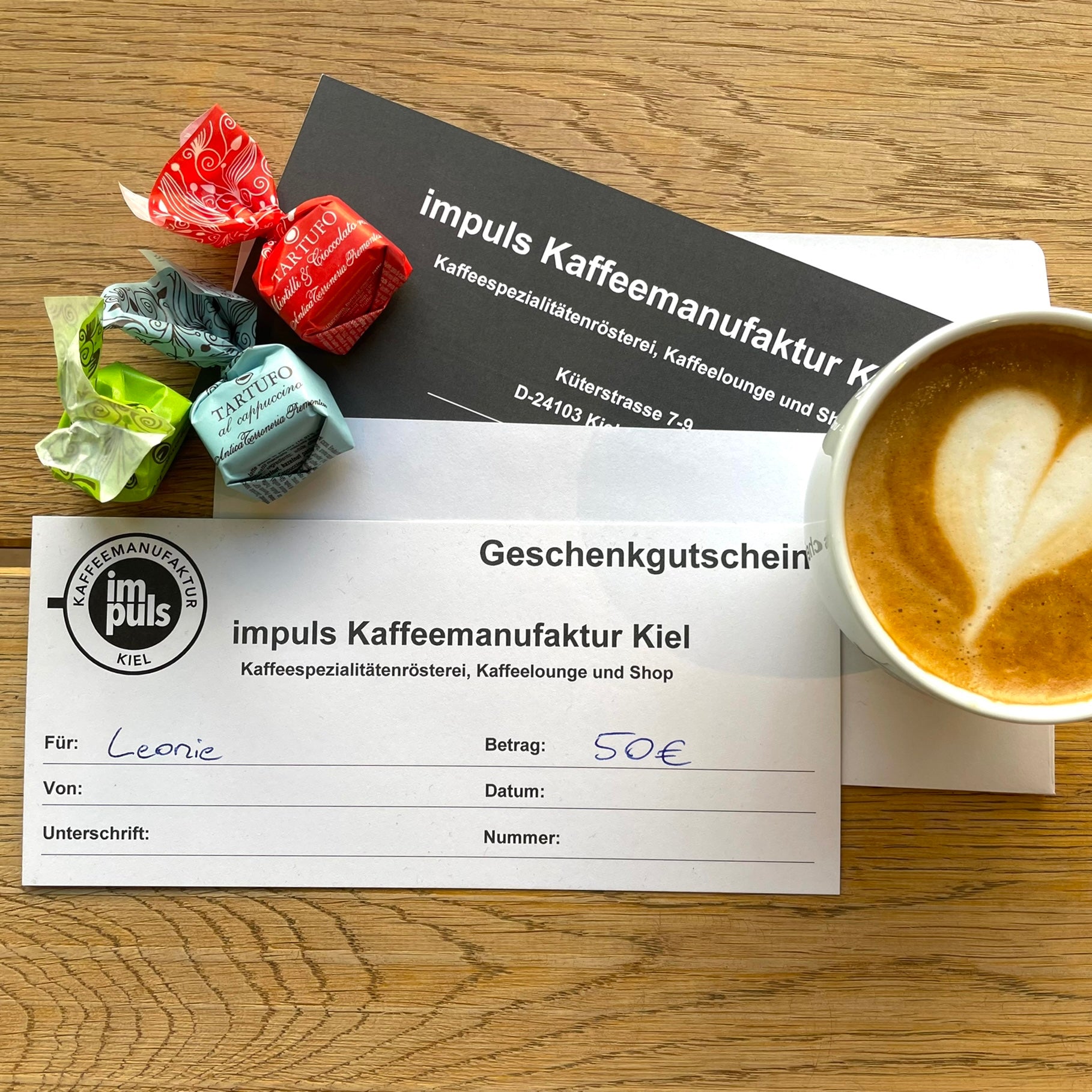 Gift voucher for the café - €50 by Impuls Kaffeemanufaktur